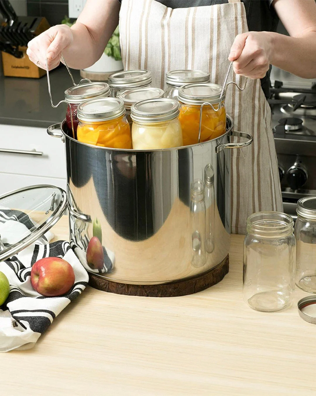 🥫 Harvest season is here! From pickles to peaches, our stainless steel water bath canner makes preserving simple, safe, and stylish. Built to last for seasons of canning to come&mdash;stop in and grab yours while canning season is still going strong