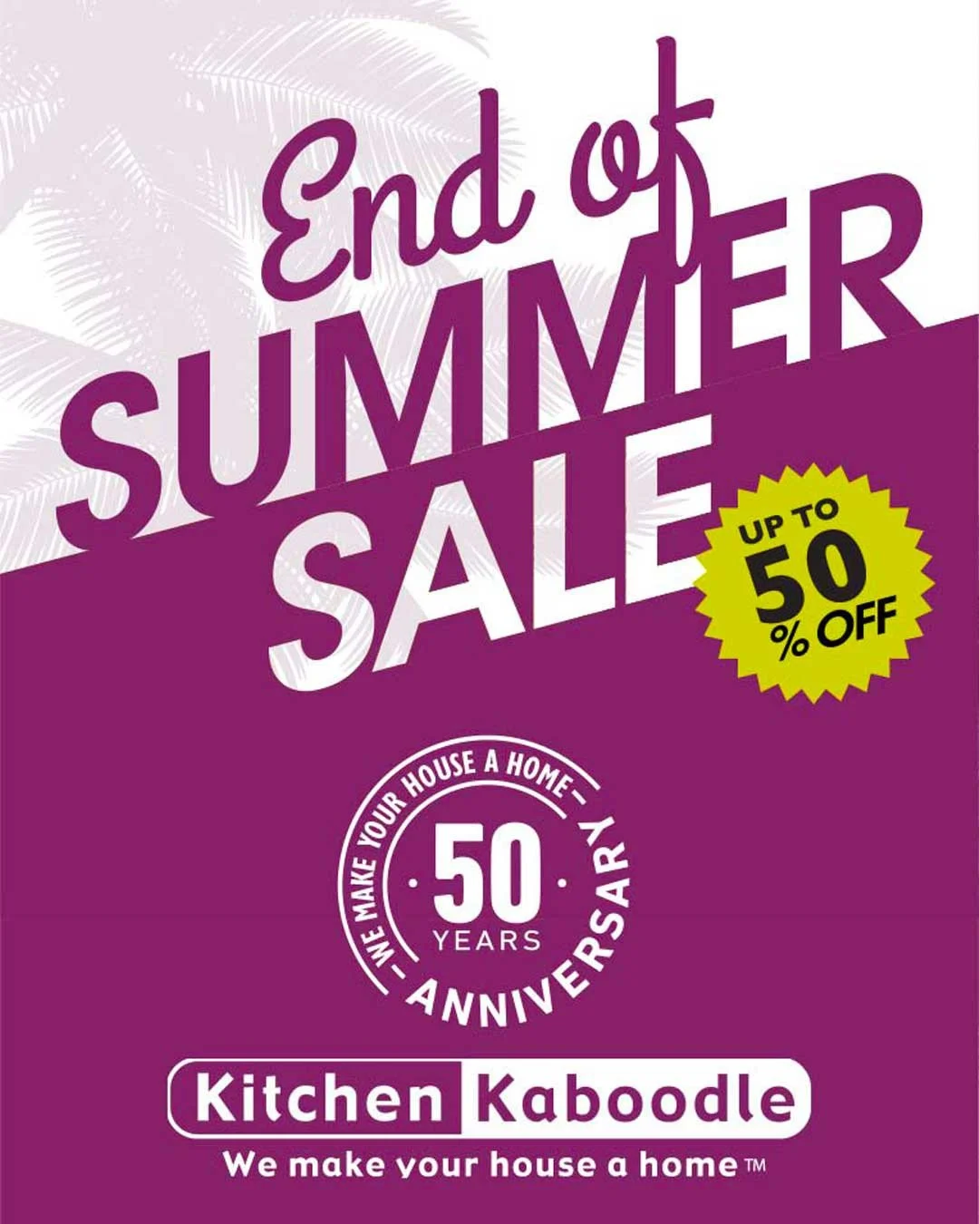 ☀️ Summer&rsquo;s ending, but the savings are just getting started! Our End of Summer Sale is on now at all four stores, with markdowns across the store:⁠
⁠
✨ Up to 50% off closeouts + last season&rsquo;s favorites⁠
🌊 20% off Le Creuset Caribbean (r