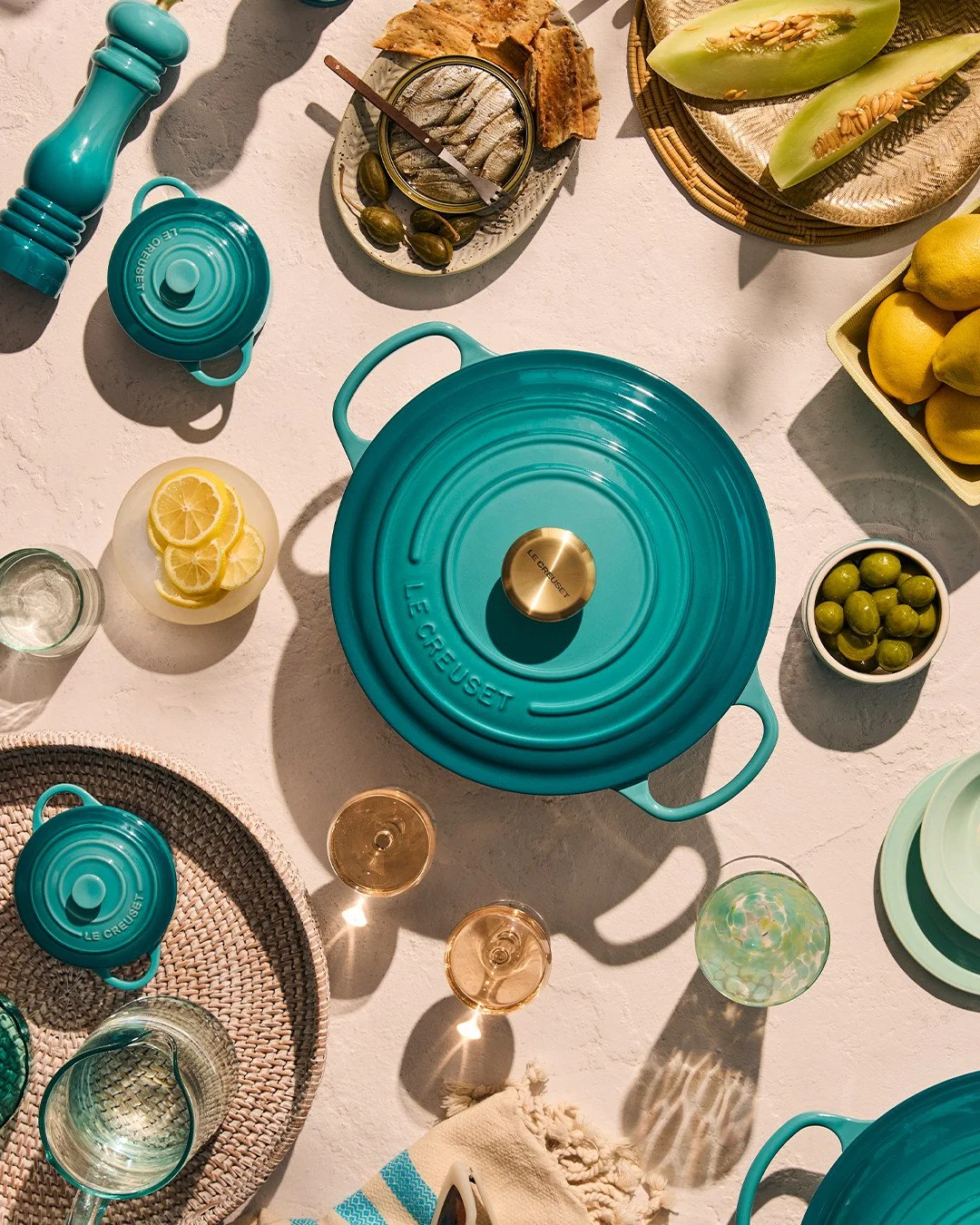 There&rsquo;s a certain rhythm to coastal life &mdash; unhurried, luminous, effortlessly elegant.⁠
⁠
Riviera captures that feeling in glossy blue-green enamel, recalling seaside caf&eacute;s and evenings that glow long after sunset.⁠
⁠
Set sail with 