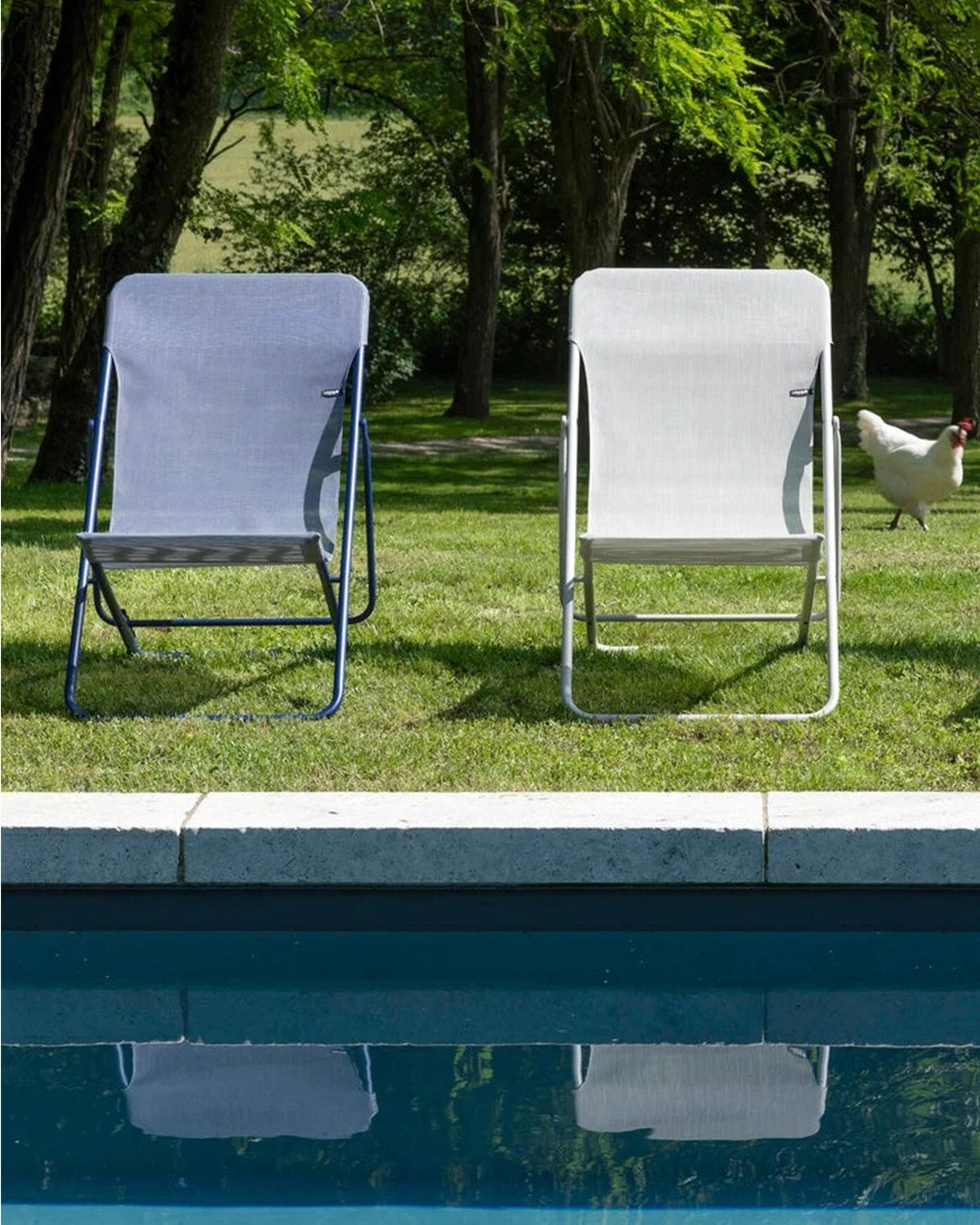 Lean back and stay awhile.⁠
⁠
Transat loungers are designed for easy comfort, with adjustable positions and lightweight frames that move with you. Made for slow mornings and long afternoons outside.
