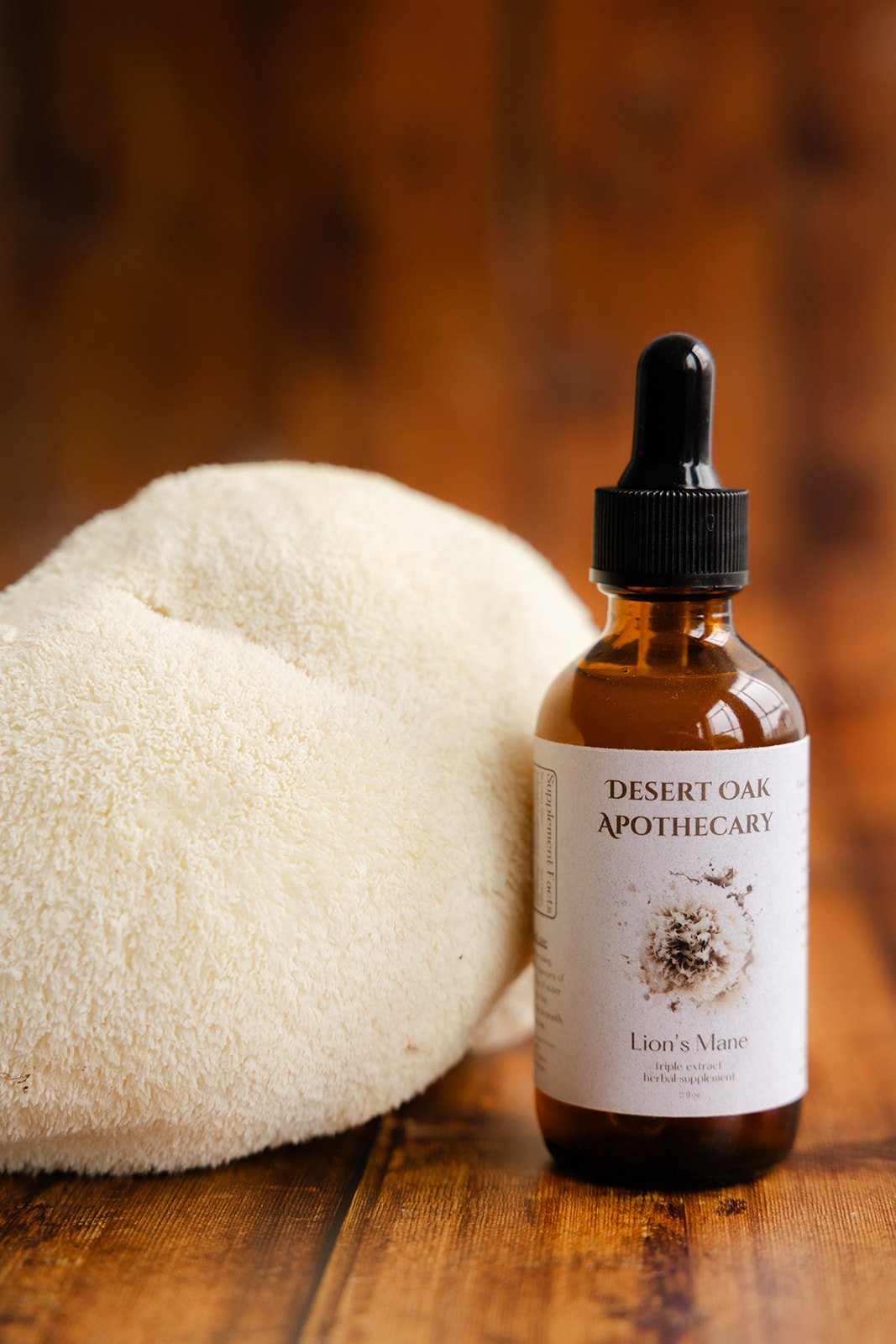 Lion’s Mane mushroom tincture with alcohol and hot water extraction to deliver full-spectrum neurological support.