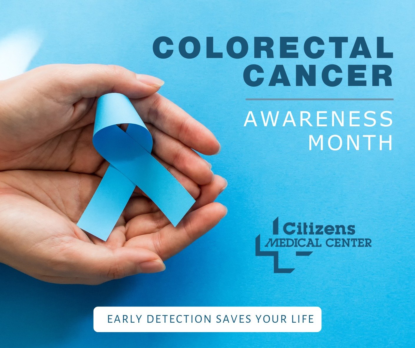 March is Colorectal Cancer Awareness Month 💙

Early detection saves lives. When found early, colorectal cancer is often highly treatable, which is why regular screenings are so important, especially for adults 45 and older or those with a family his