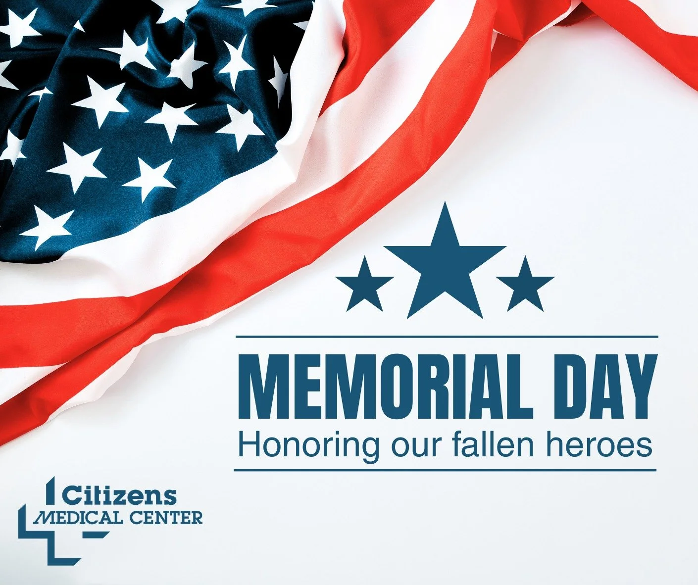 This Memorial Day, Citizens Medical Center pauses to remember and honor the heroes who made the ultimate sacrifice for our country.

Their bravery and service will never be forgotten. 💙

#MemorialDay #HonorAndRemember
