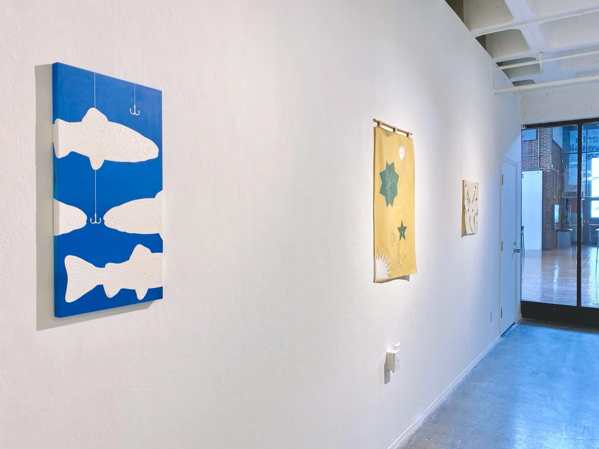 (11) "Our Nightly Wishes" 2024, see "sewing and embroidery" || (12) "Countless Lakes" 2024, see "printmaking"