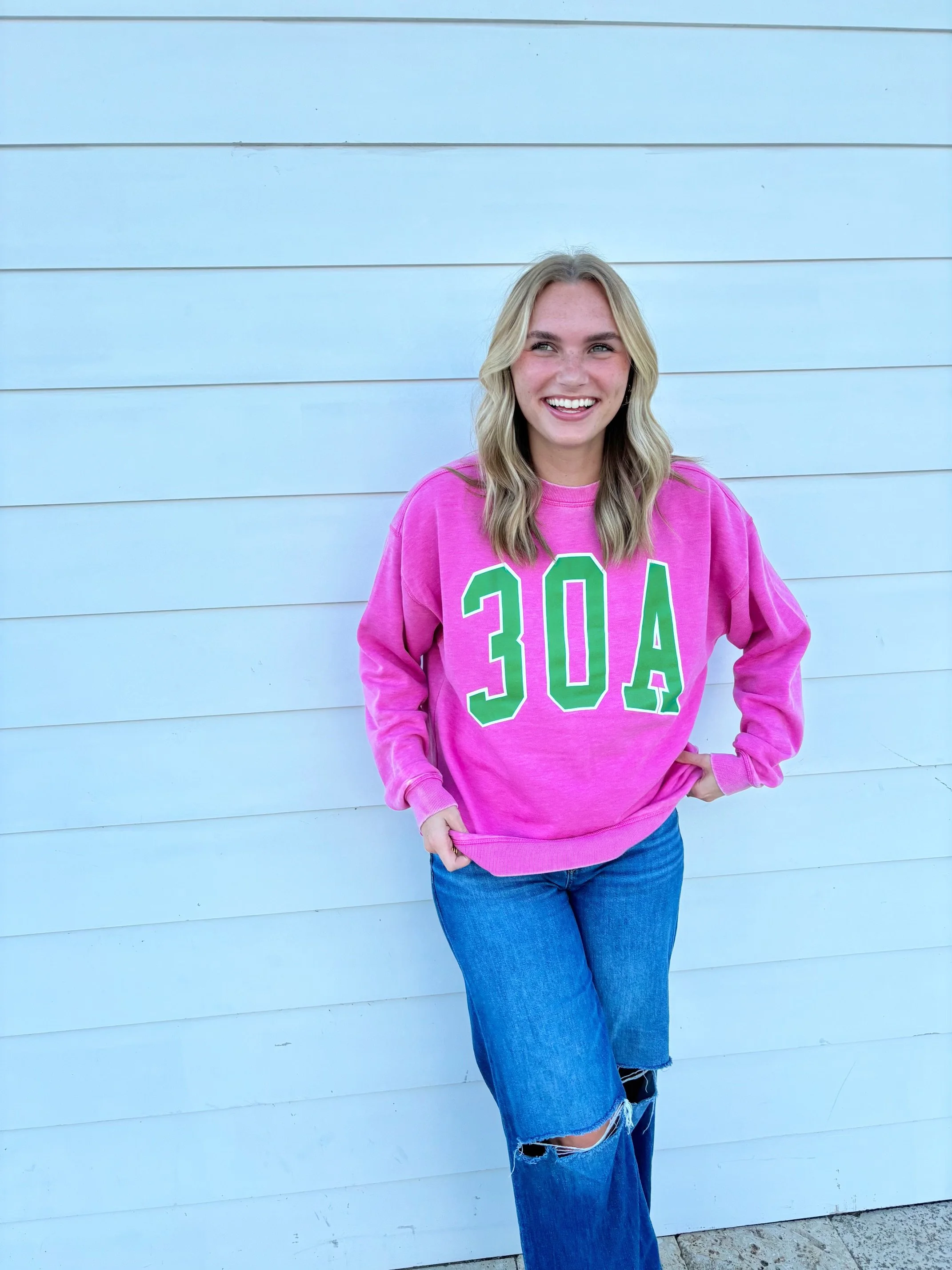 30A Crew - Pink \u0026 Green — High Tide
