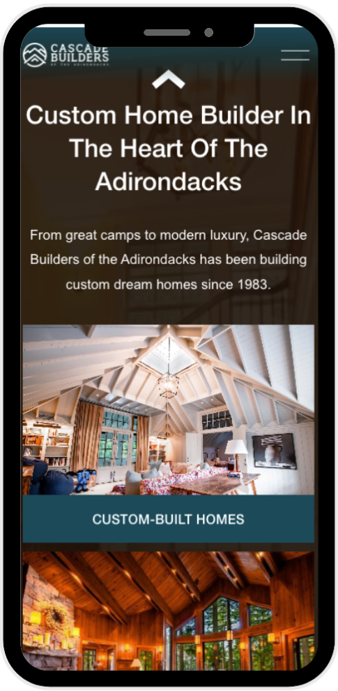 Screenshot of Cascade Builders Website