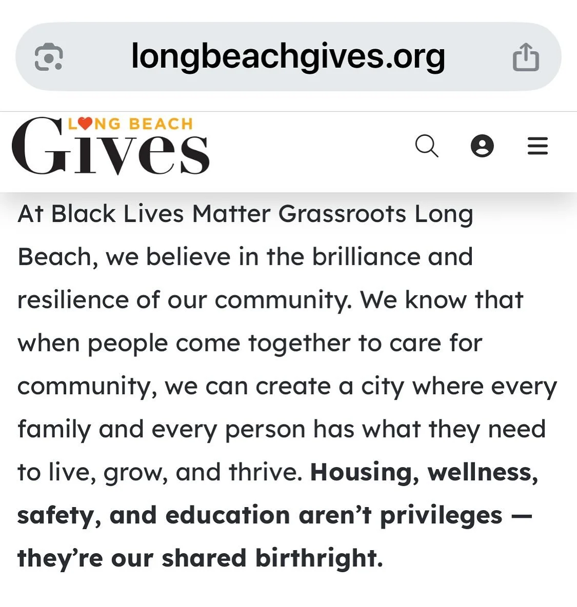 🫶🏽It’s #LongBeachGives day! 🚨 BLM Grassroots Long Beach needs your support to fund grassroots canvassing, our community building + wellness programs & our housing justice work, including the new Black Neighborhood Tenant Council. 
Can y