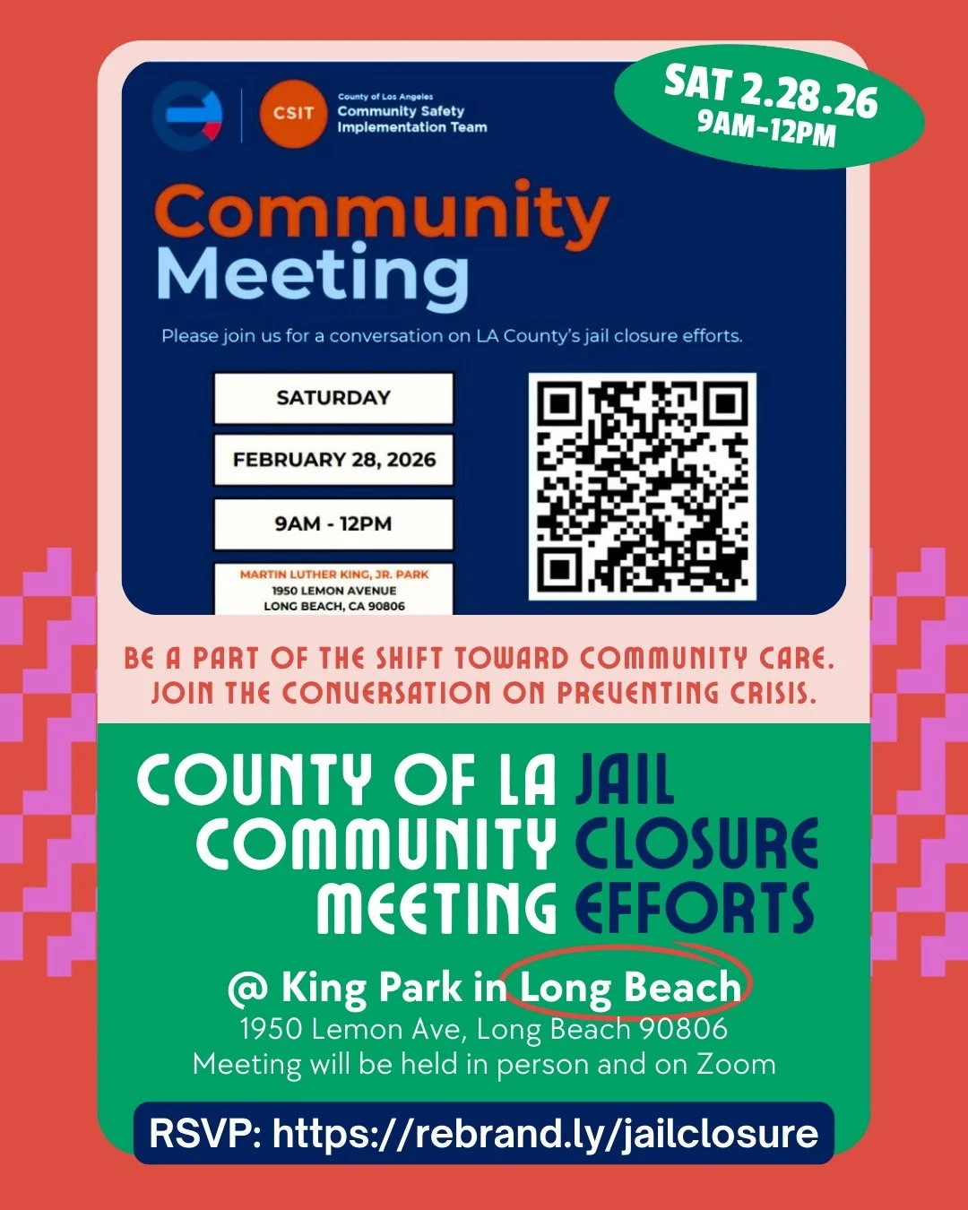 Hey Long Beach. Our county is working to close Men&rsquo;s Central Jail and shift toward a &ldquo;Care First, Jails Last&rdquo; model. That shift is about people. It&rsquo;s about families. It&rsquo;s about what happens when we treat poverty, mental 