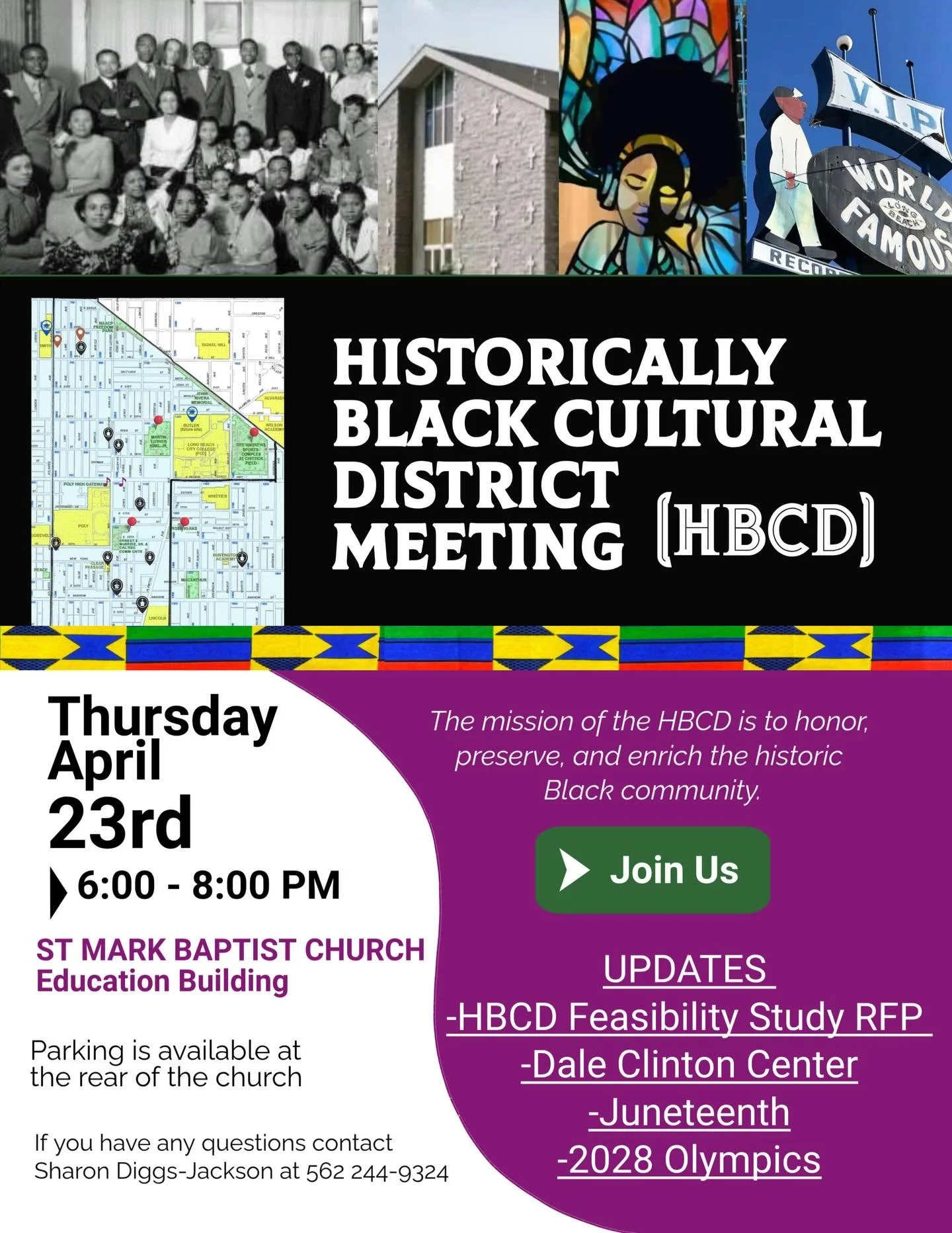There&rsquo;s a conversation happening tonight that matters for the future of Black Long Beach.

The Historically Black Cultural District (HBCD) is working to honor, preserve, and invest in the legacy of Black communities in this city, especially in 