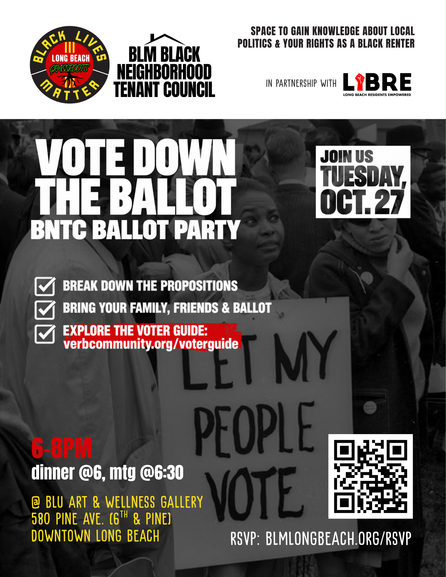 Vote Down the Ballot: Join Us for the BNTC Ballot Party, Tues. 10/27