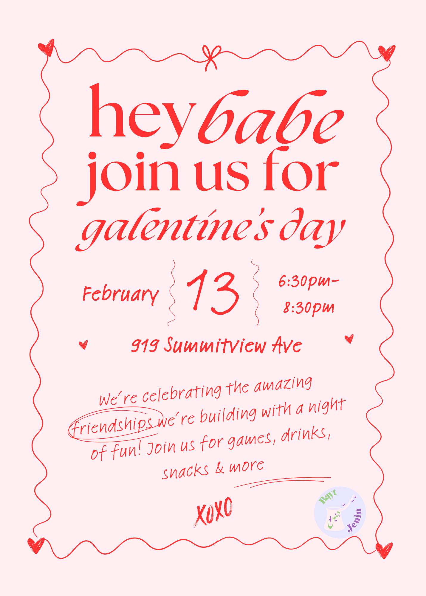 Bayt Jenin Galentine's Night