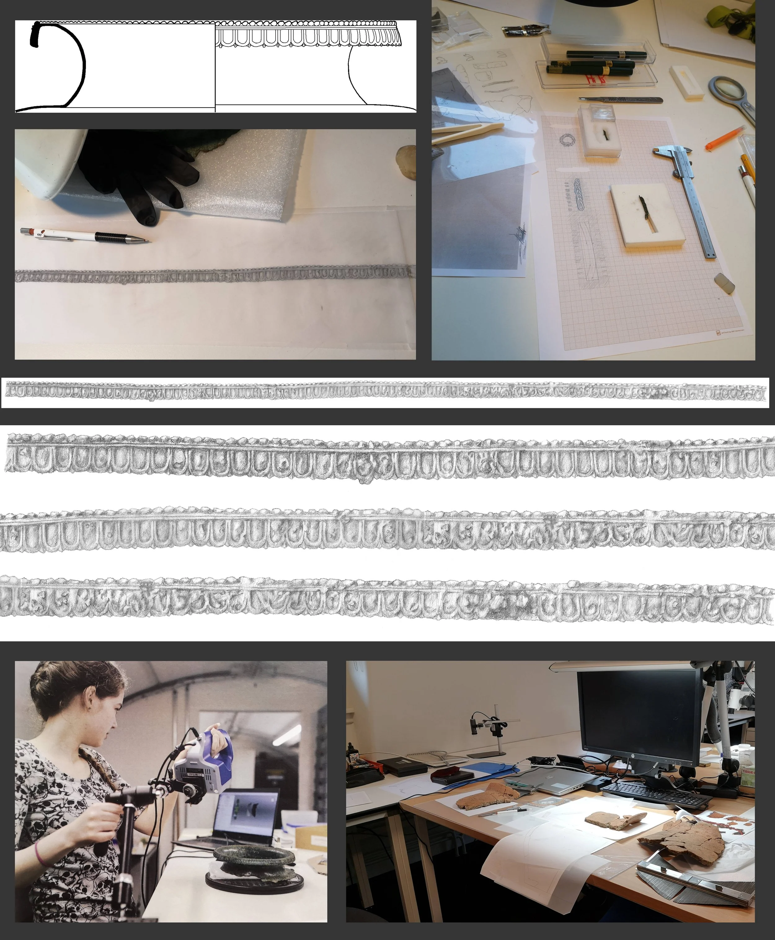 Mit Bleistift