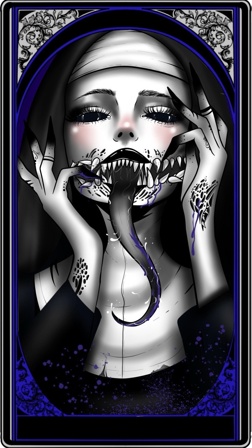 Demon Girl Tarot stickers