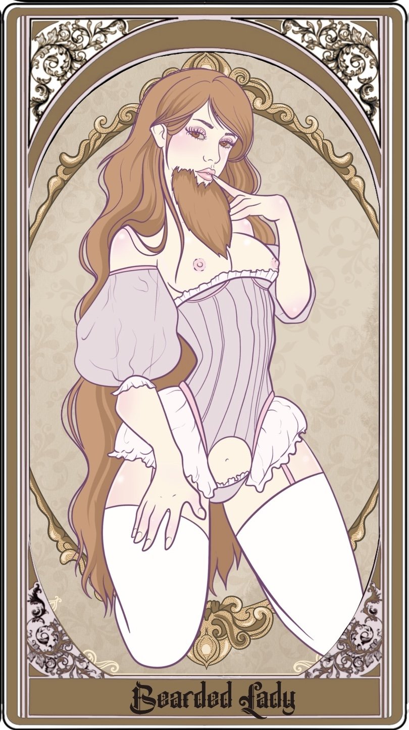 Side show girls tarot stickers