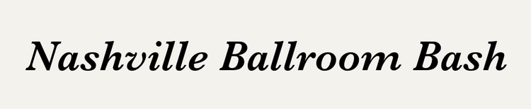 Nashville Ballroom Bash