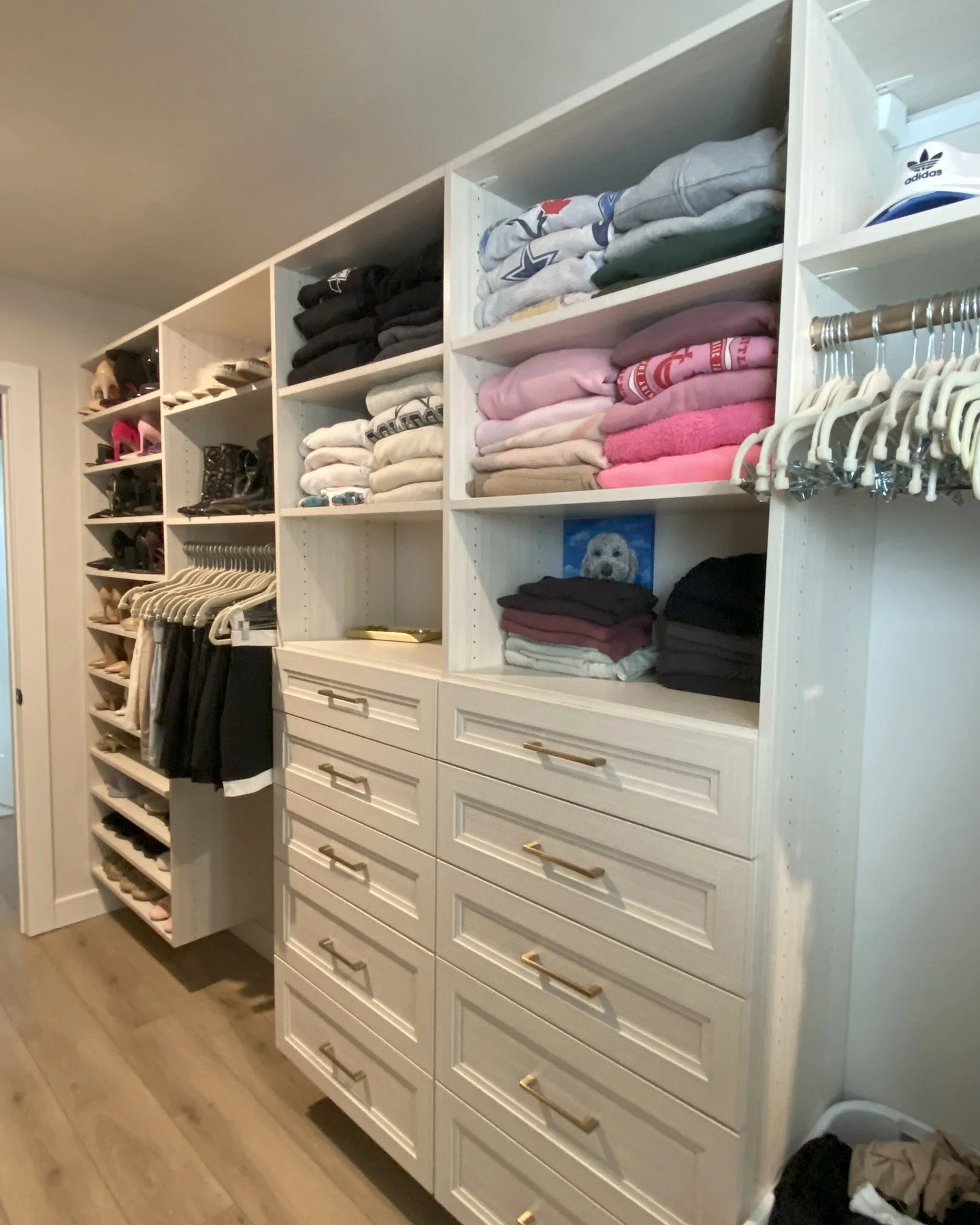 Our team did an amazing job transforming this client&rsquo;s closet! Our client wasn&rsquo;t tied to any particular set up in her closet and let us take over to bring function and beauty back to the space!

If you just need somebody to take over and 