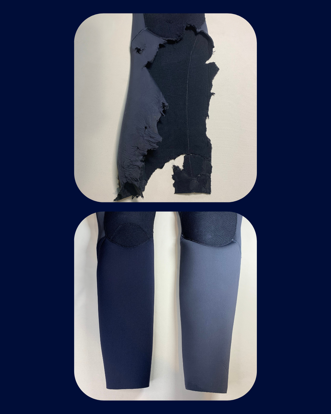 Accident Néoprène déchiré réparation TEARING WAVES