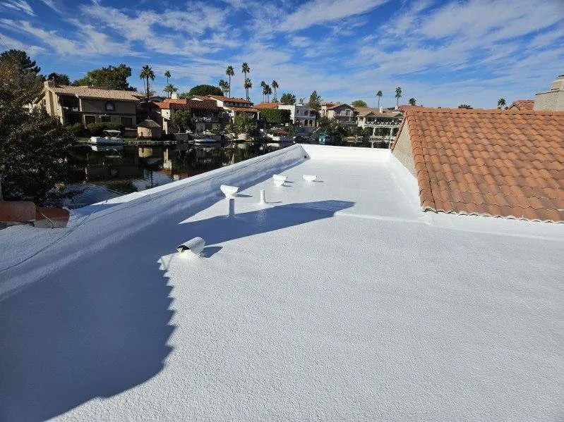 Reroof of Spray Foam System w/ 2 layers of Coating.