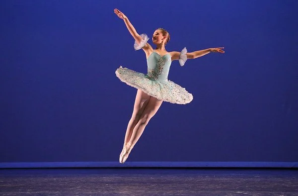 Isabella, the Pilates Copywriter,  as a ballerina.
