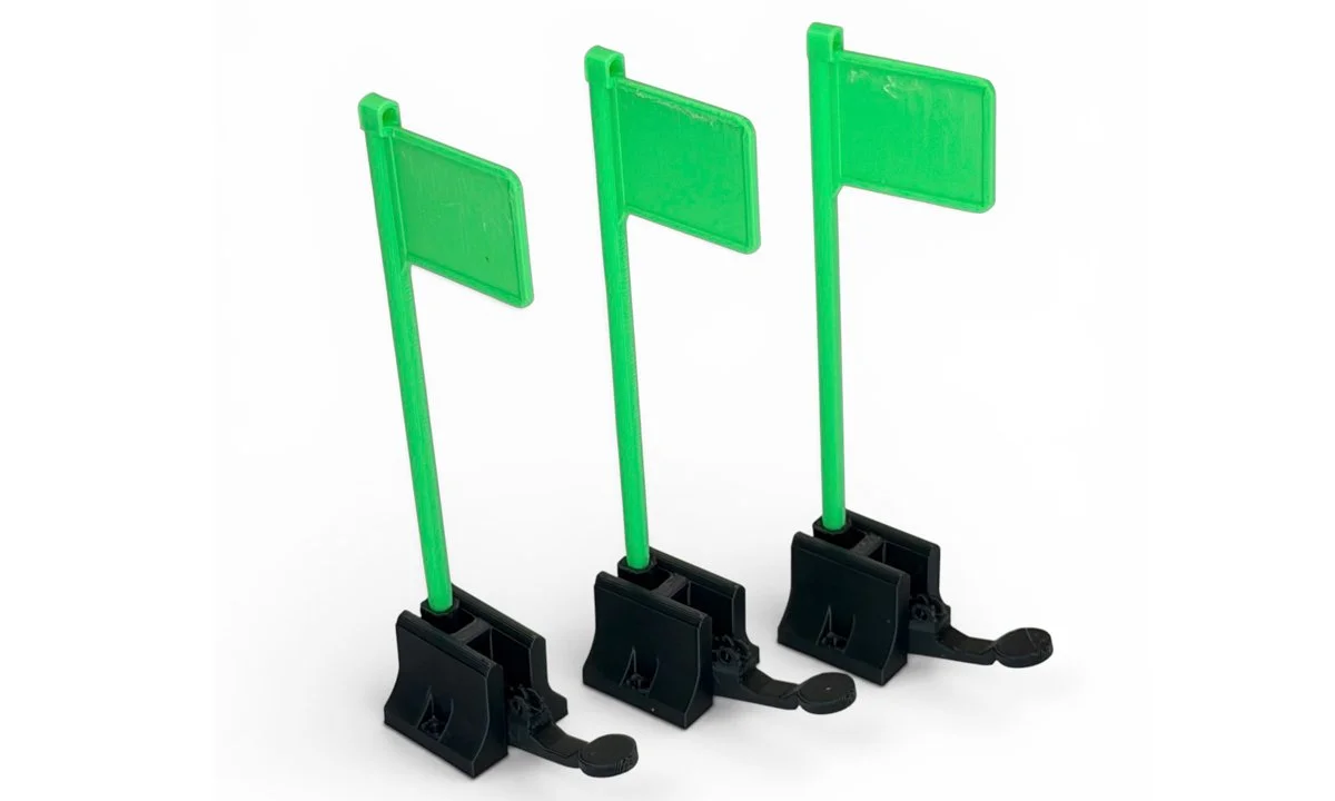 Flip Up Green 6in. Tall Model H. (3 Pack)