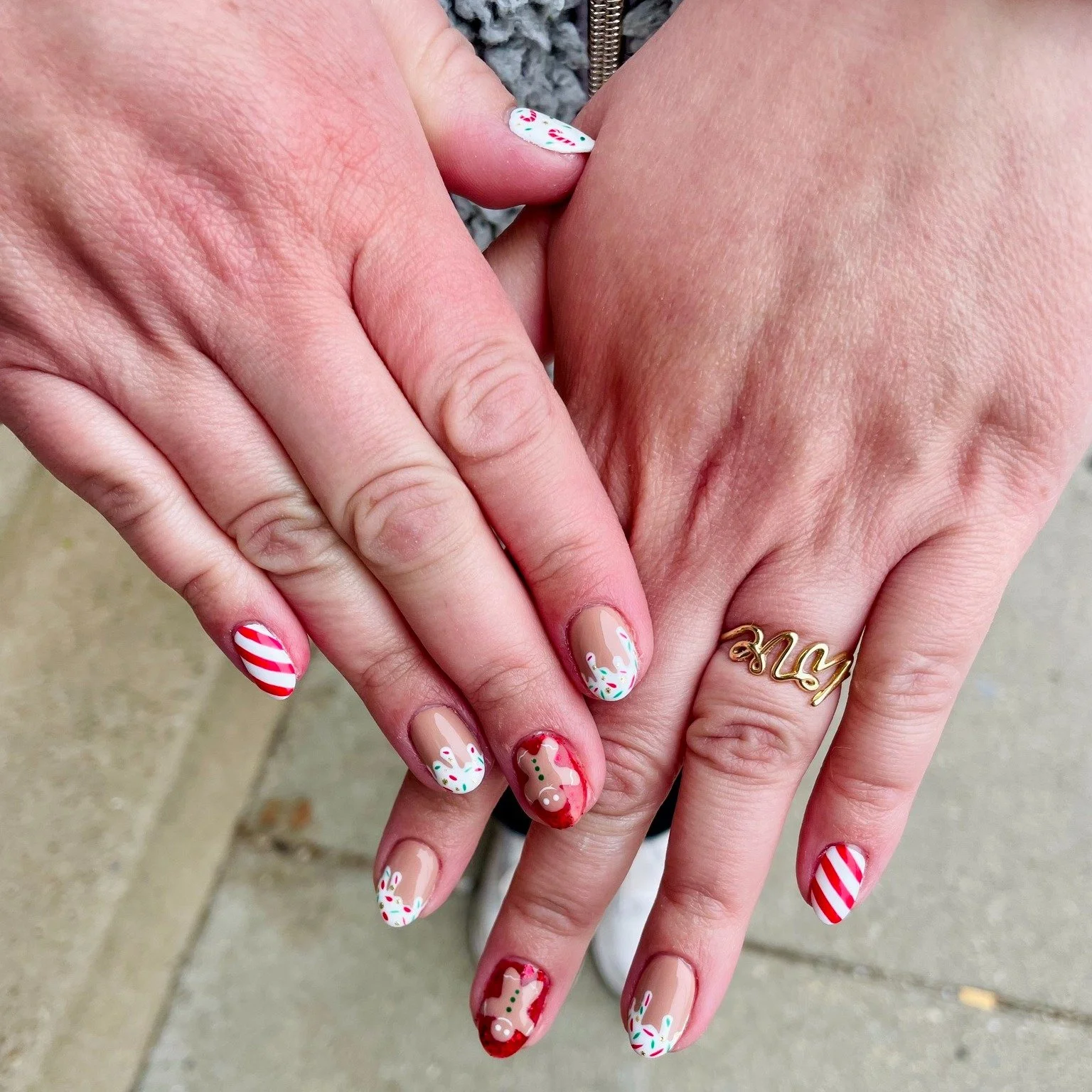 Sugar, spice, &amp; nails so nice! ❤️ // Tier 3 nail art by @nailsbysophcall 

Polished Hamilton is open Tuesday-Saturday from 10-7pm and Sunday 10-4! Book online @ polishedhamilton.com 

#nailsdesign #nailtechs #nailtech #NailPolish #SalonOpening #n
