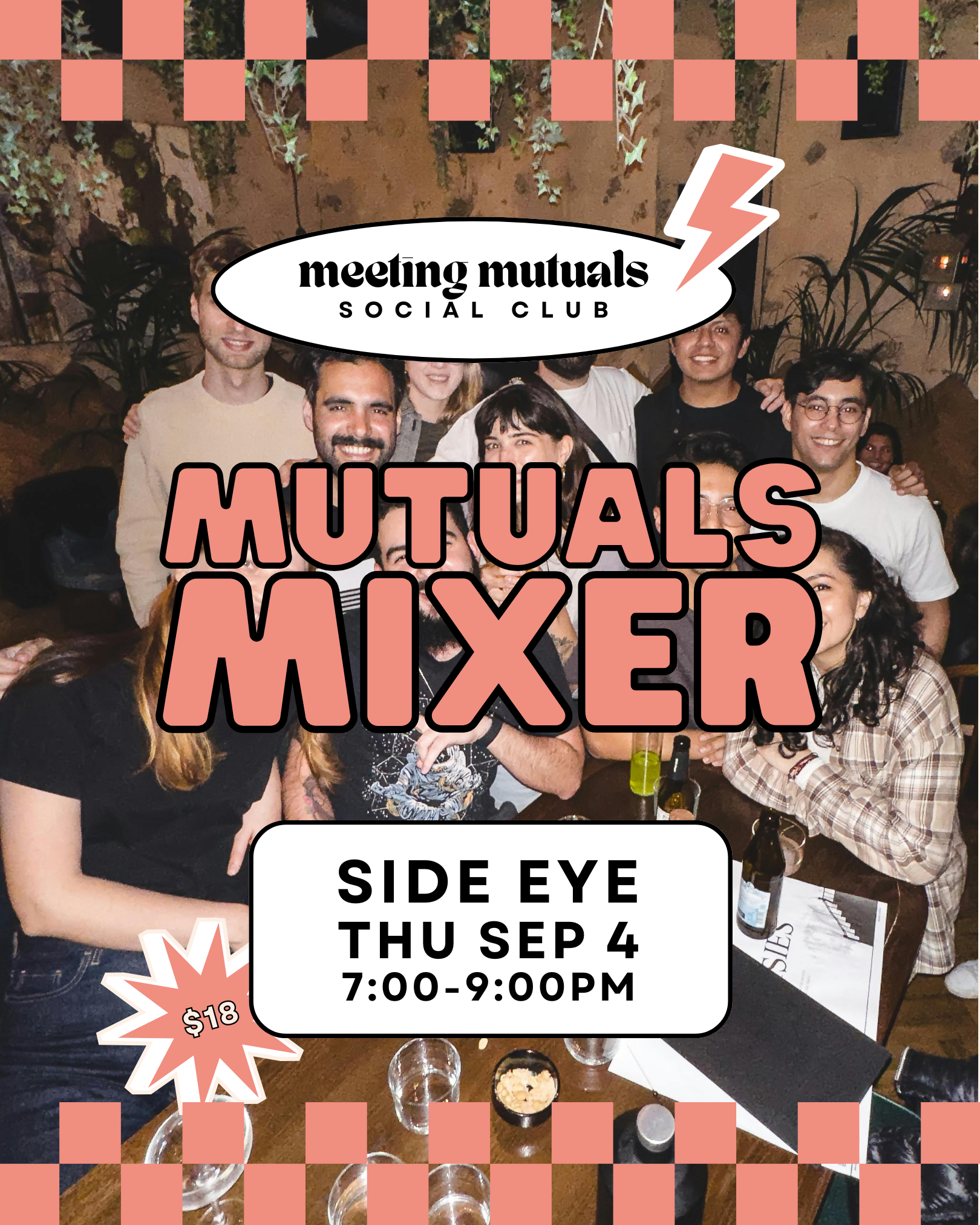 Mutuals Mixer | Structured Dating Party | at Side Eye | 21+