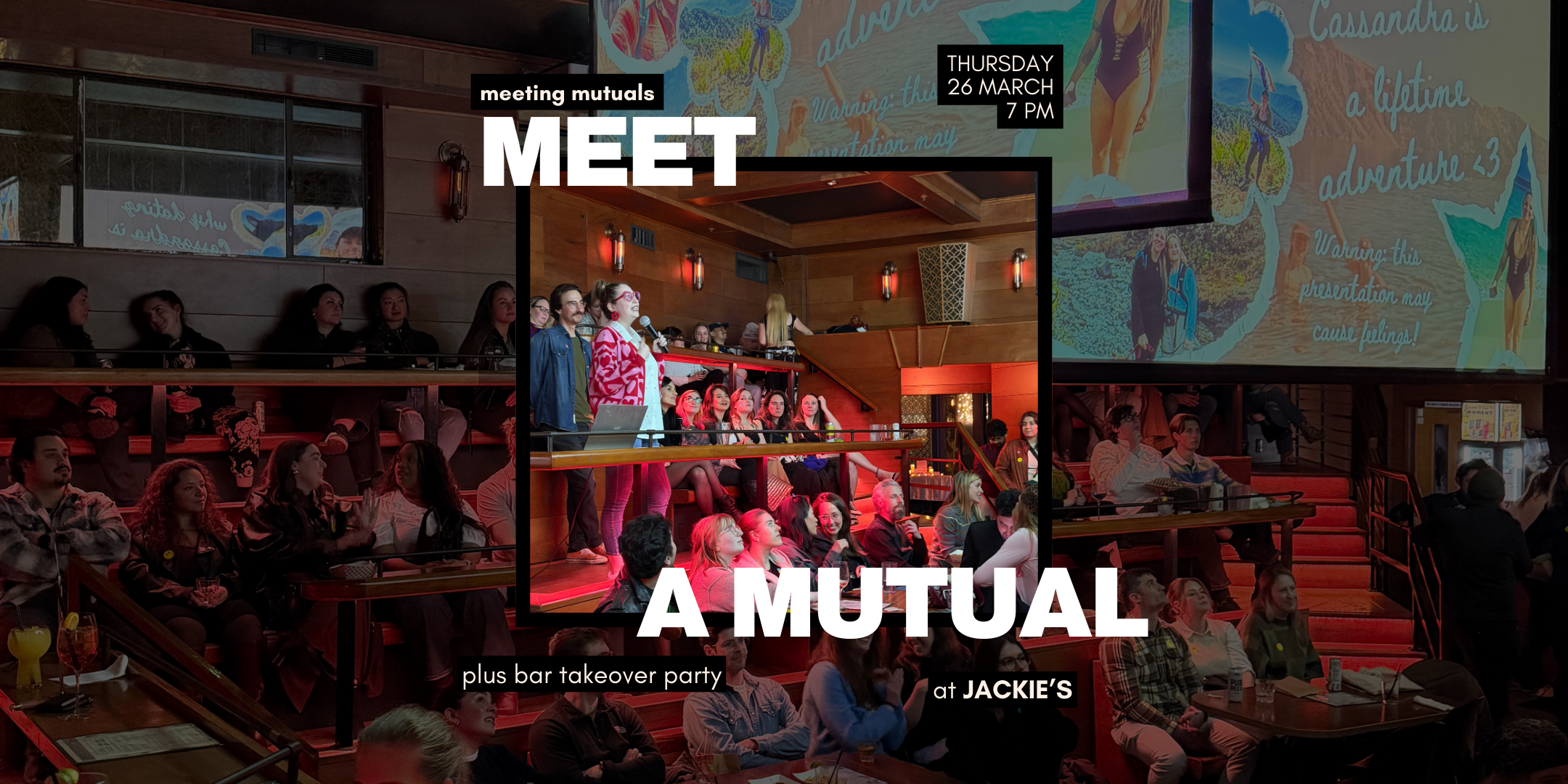 Meet a Mutual | Pitch-a-Friend plus Bar Takeover | at Jackie's | Free