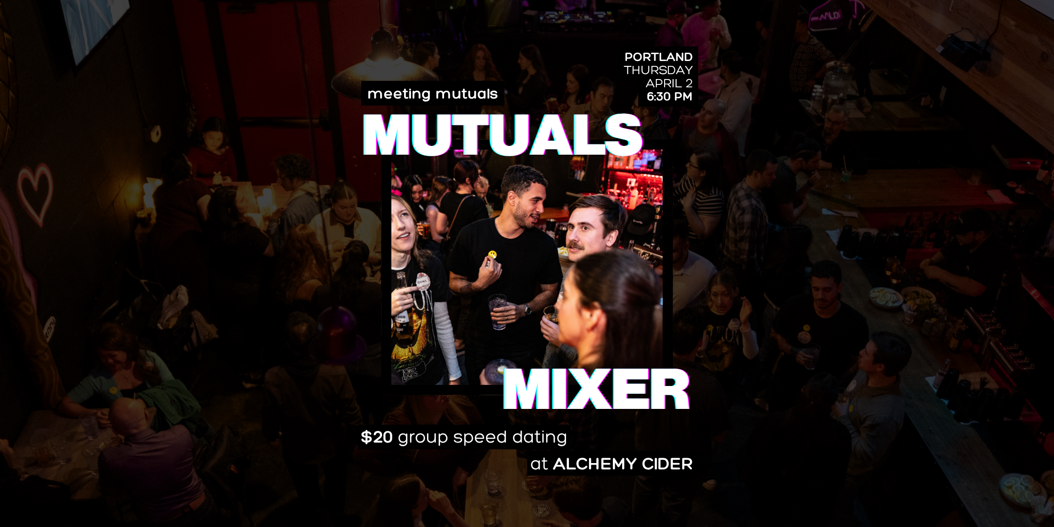 PORTLAND | Group Speed Dating | at Alchemy Cider | 21+