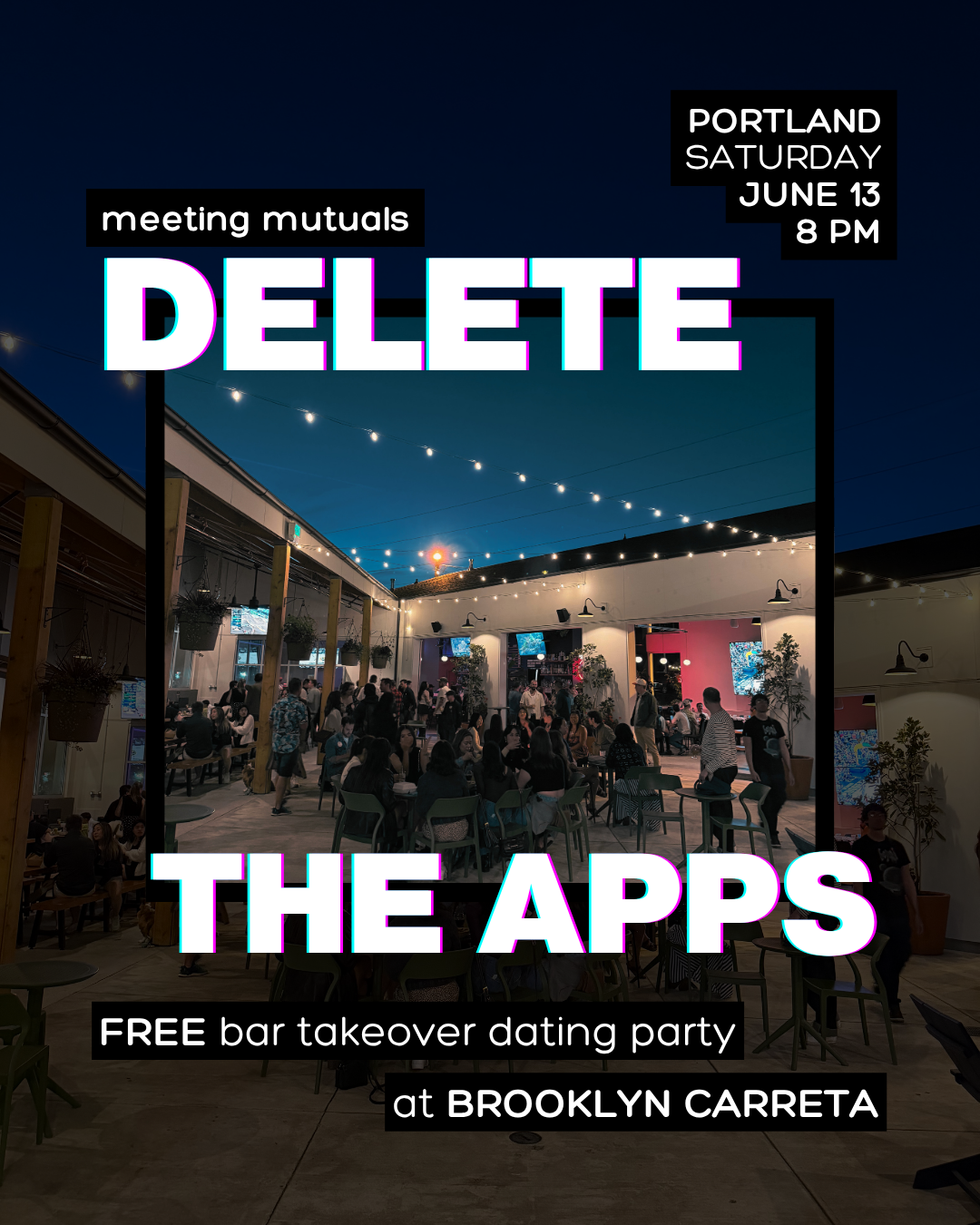 PORTLAND | Free Bar Takeover Dating Party | at Brooklyn Carreta | 21+