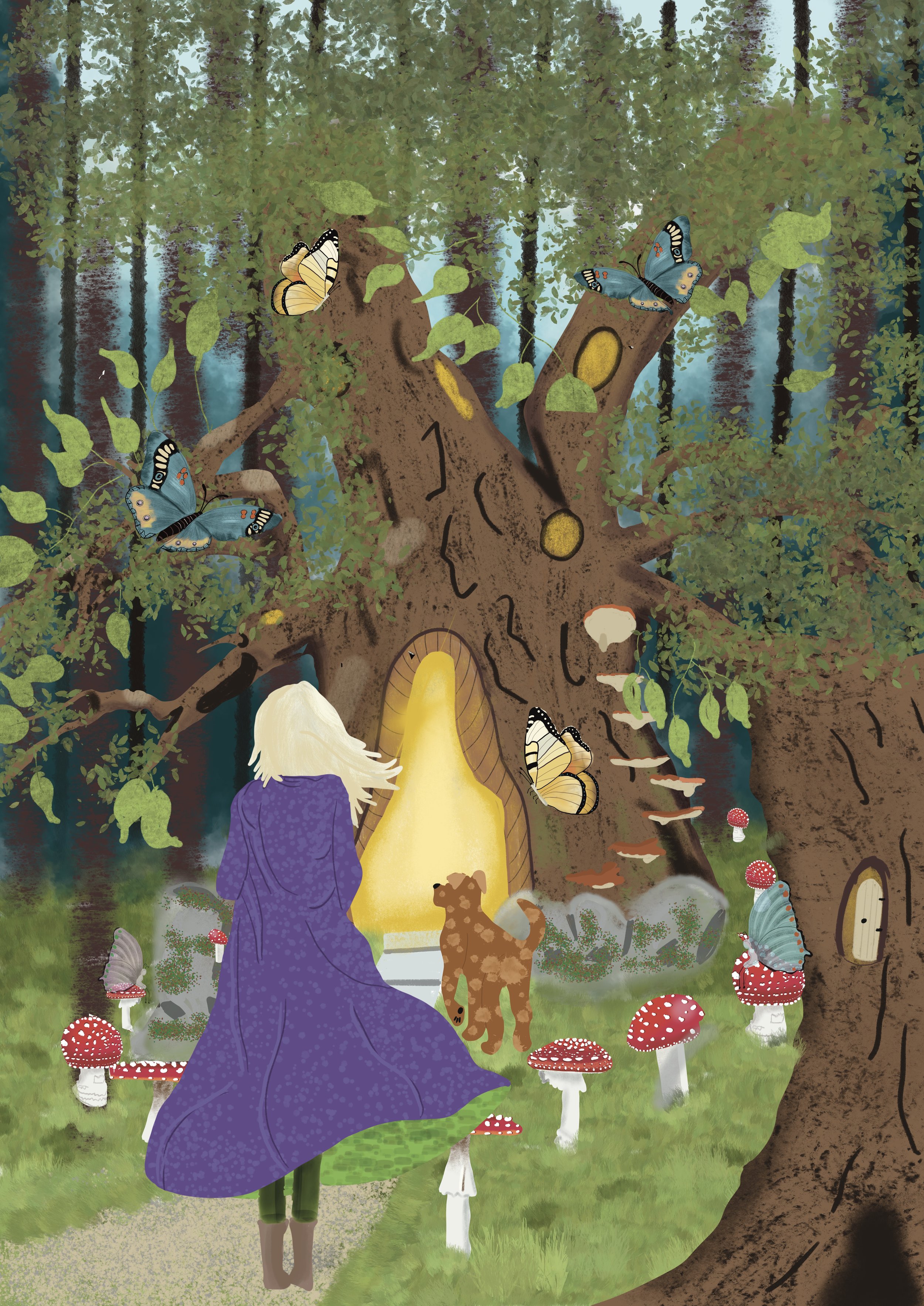 The welcoming tree, entrance to fairyland