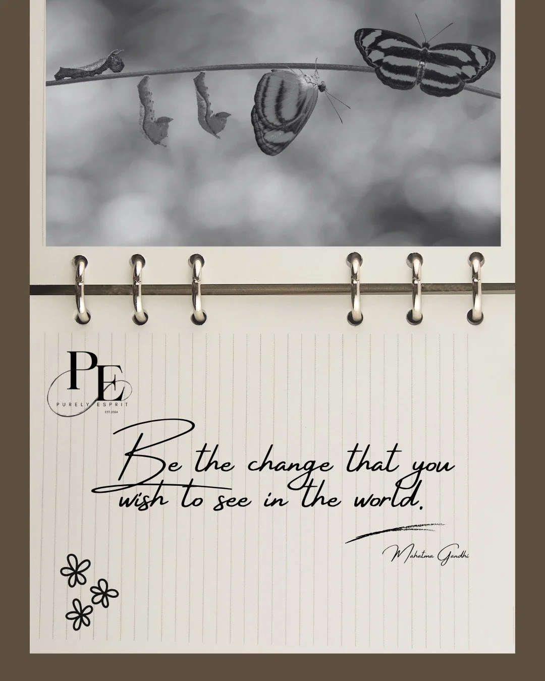 This Wednesday we have some wisdom from Gandhi!

Here at Purely Esprit, we aspire to be the change we wish to see. What do you want to see us do?

#quote #wisdomwednesday