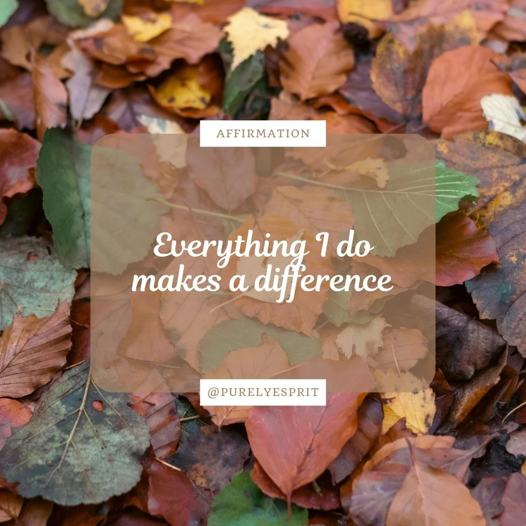 Every action has a consequence, and every small thing you do makes a difference to someone

#Saturday #affirmation #purelyesprit #weekend #dailyreminder #motivation #positivevibes #affirmationoftheday #dailyaffirmation #positivethoughts