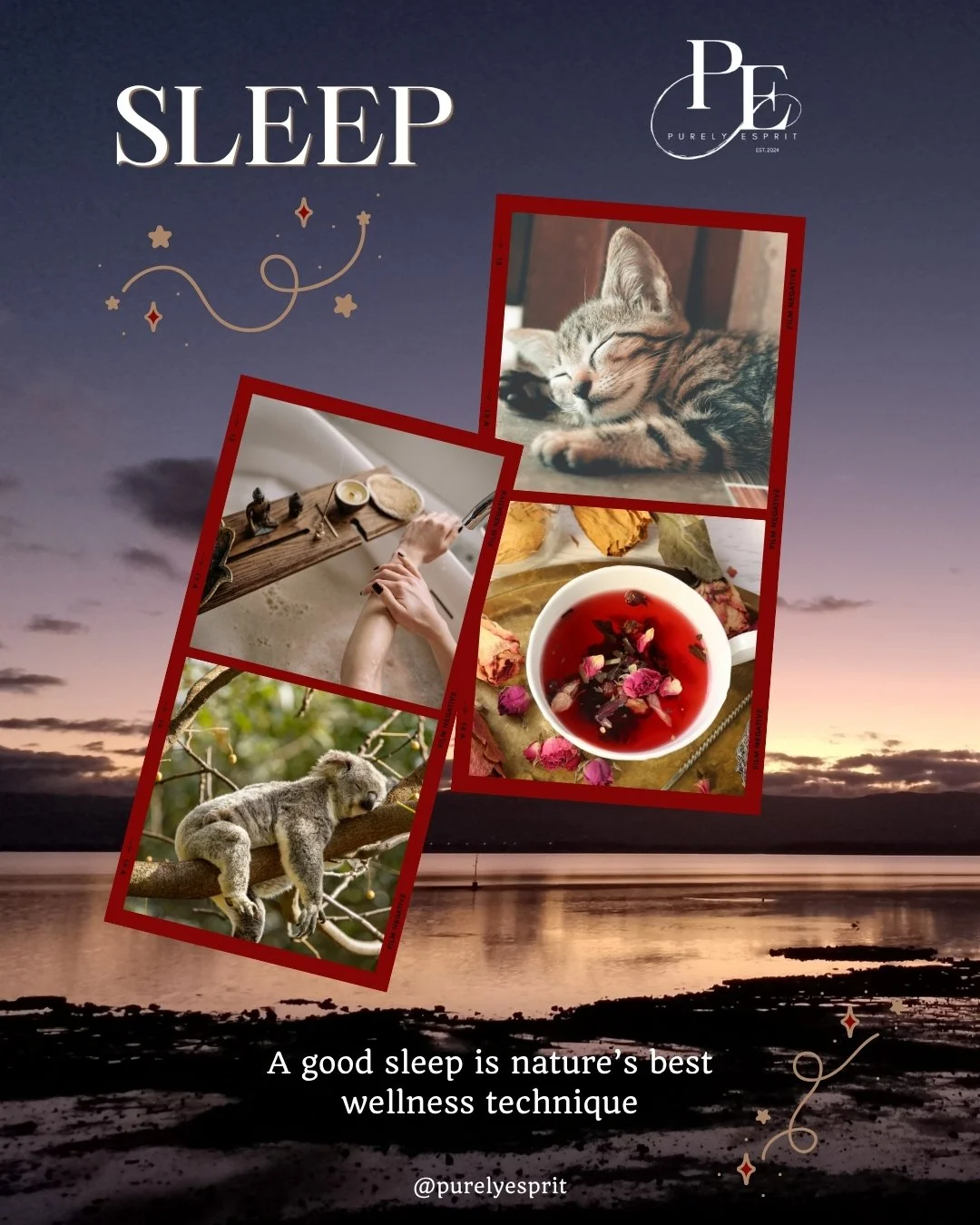 Get excited for all of our upcoming content this month focused around sleep!

Follow along for this month's journey, and keep coming back for more easy wellness techniques to incorporate into your life ❤️

#sleep #wellness #wellbeing #purelyesprit #t