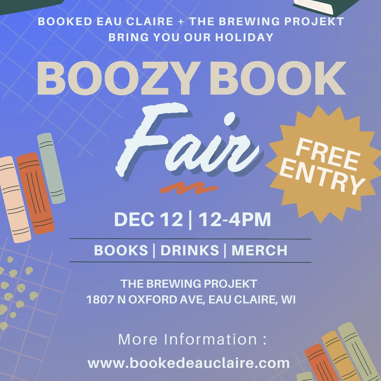 Holiday Boozy Book Fair