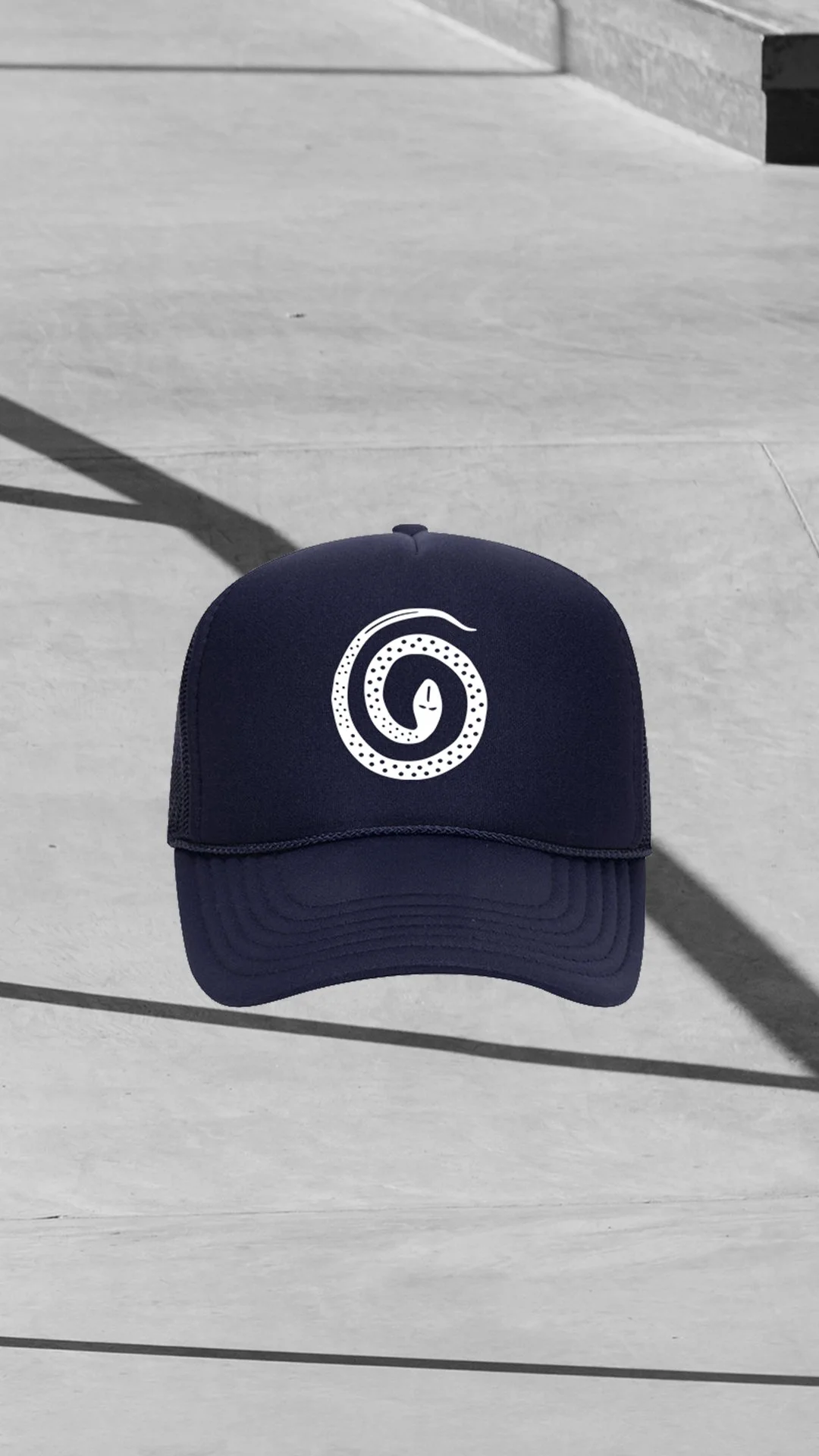 Spiral Snake Trucker Hat