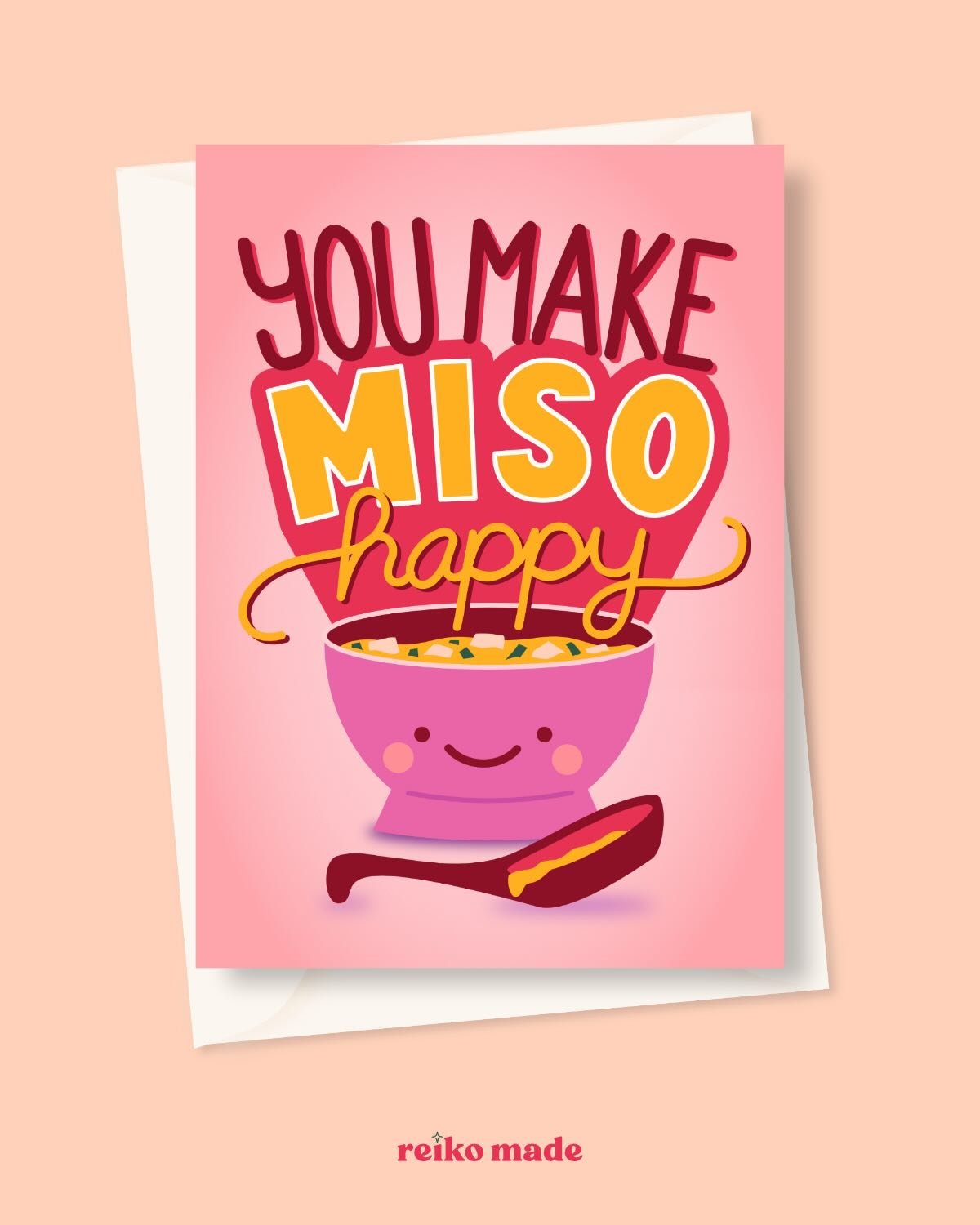 Another greeting card design for the 3rd prompt of the #loveatfirstbiteart challenge. I don&rsquo;t usually draw the kawaii style faces but I couldn&rsquo;t resist with this one.
.
.
.
#valentinesdaygreetingcard #greetingcardpun #valentinesdaypun