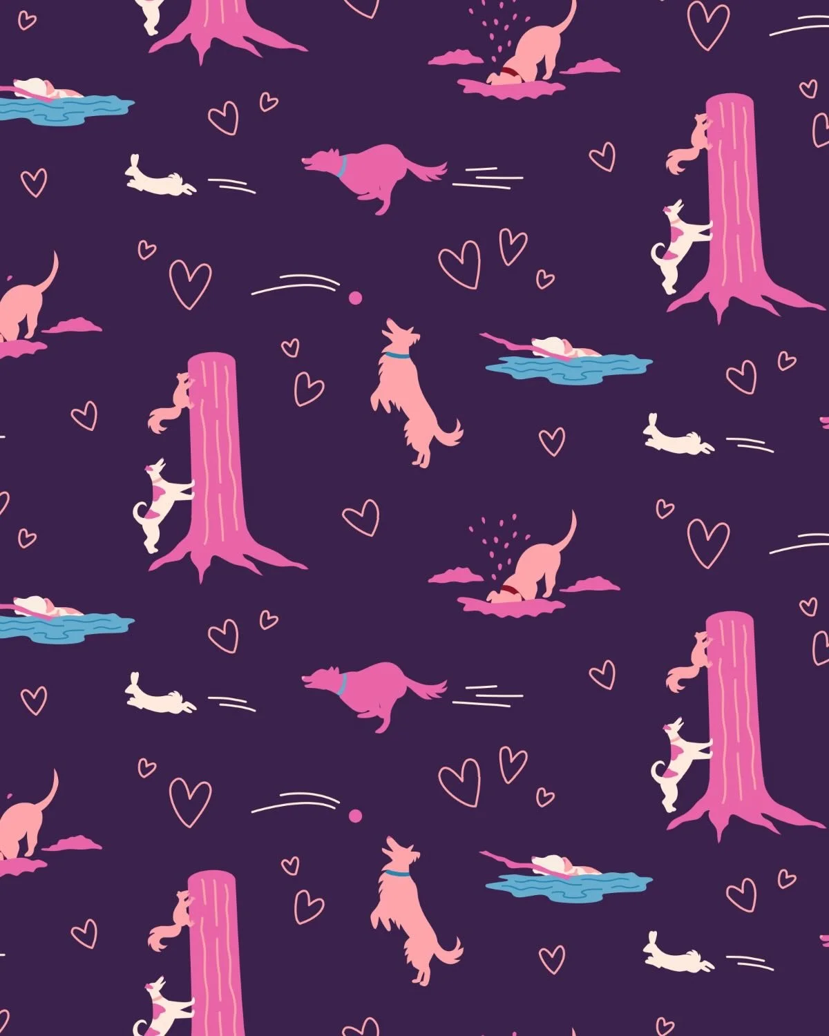 This time I&rsquo;m making sure not to miss the posting window for the Heart Trails prompt from the #PuppyLoveArt2026 challenge.
.
When I saw this prompt, I immediately thought to dog walks in the park, which then reminded me of a dog that I used to 