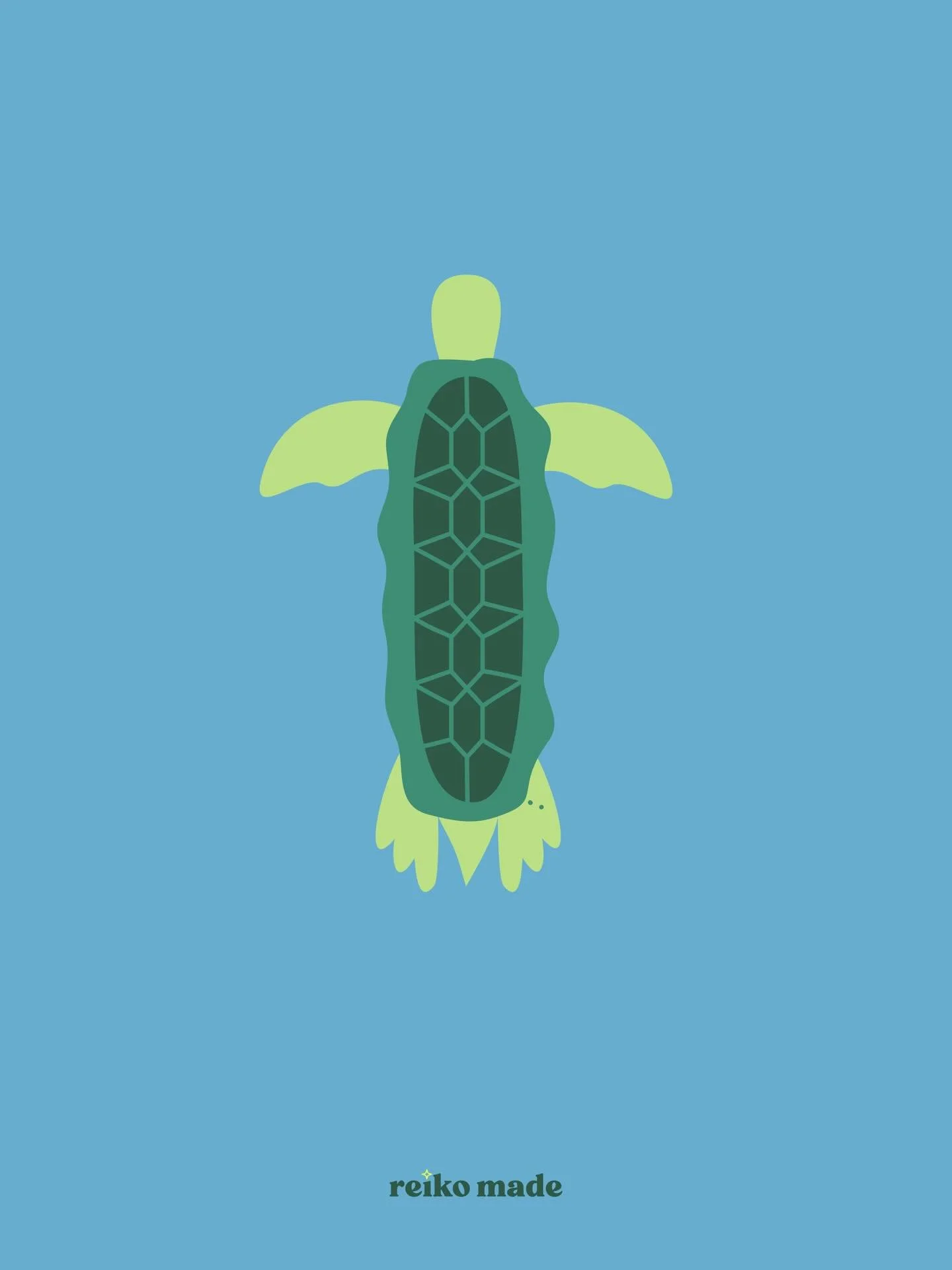 T is for Turtle.

I actually had a completely different illustration ready to post for today and then, at the very last minute, I decided to re-do it with a different animal. 
.
This design is the skinniest turtle you&rsquo;ll ever see and was inspir