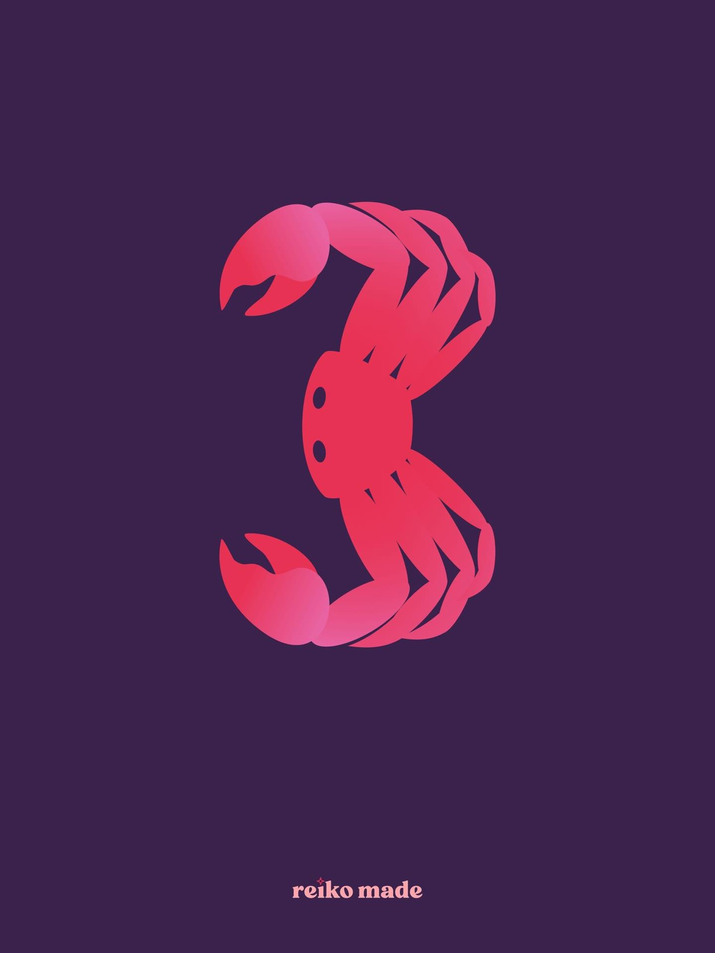 The spiders of the sea for number 3.

Or, at least that&rsquo;s how I always think of crabs when I see them at the beach or walking along the ocean floor when I&rsquo;m snorkelling.
.
#36dayswot_2026 #animalnumbers #animalillustration #crabillustrati