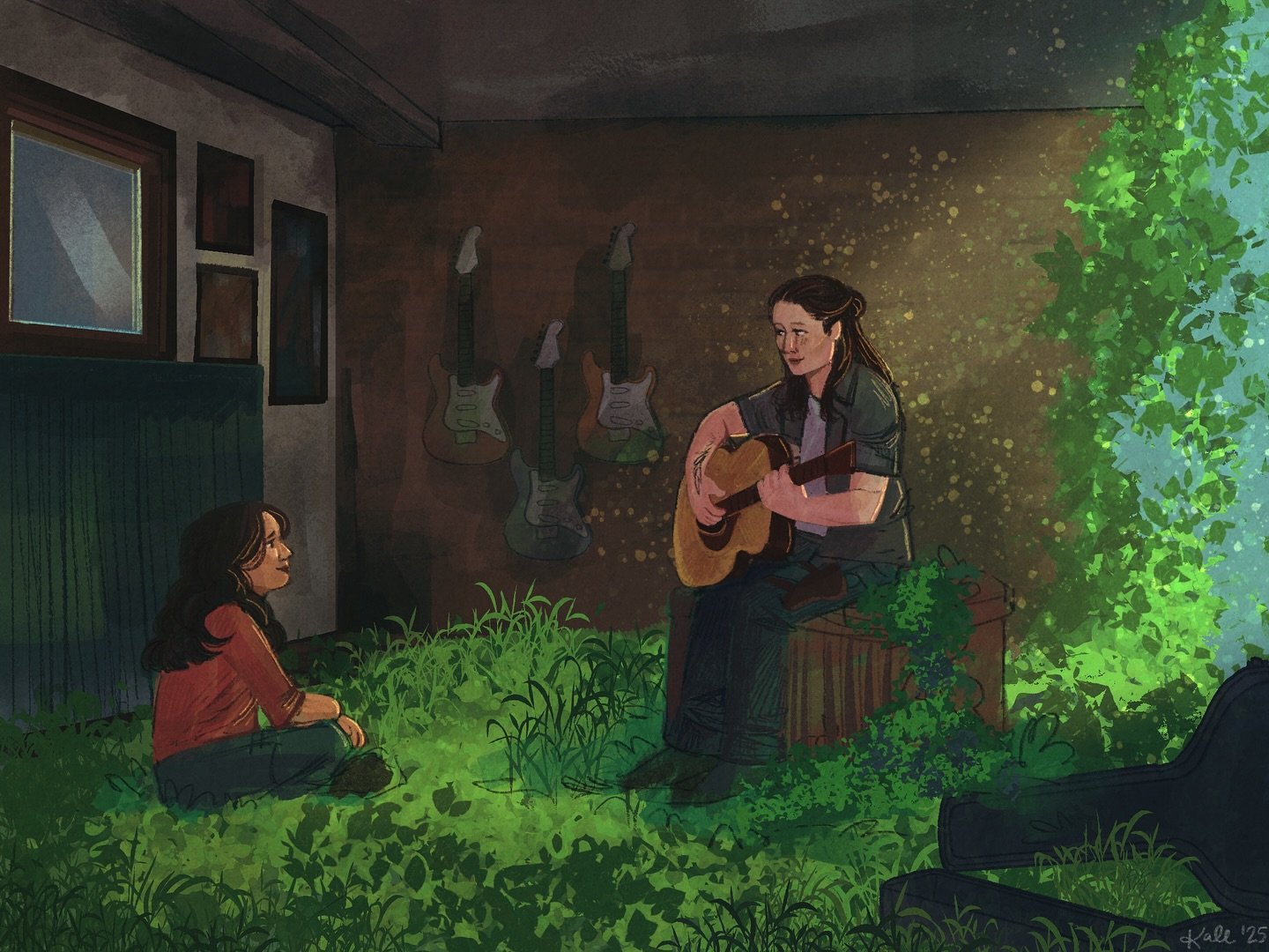 Watching TLOU season 2 and love that they included this scene in one of the episodes&hellip; makes me sob 🎶🤍🌿🦋
-
-
-
#tlou #tloupart2 #ellietlou2 #illustration #artistsoninstagram #childrensbookillustration #digitalillustration #procreateart #the