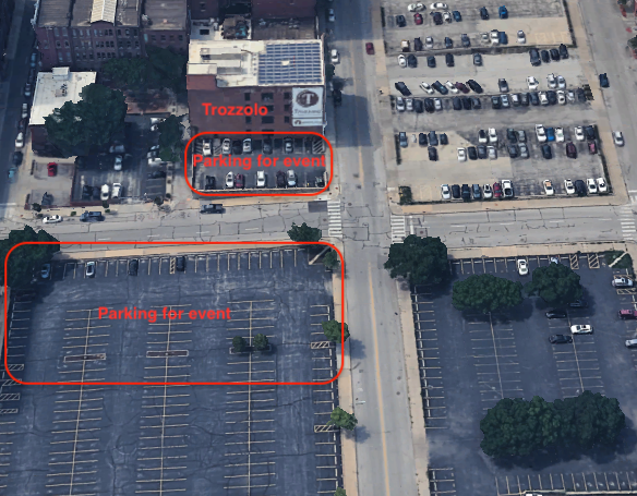 Parking details for Ad Hops at Trozzolo
