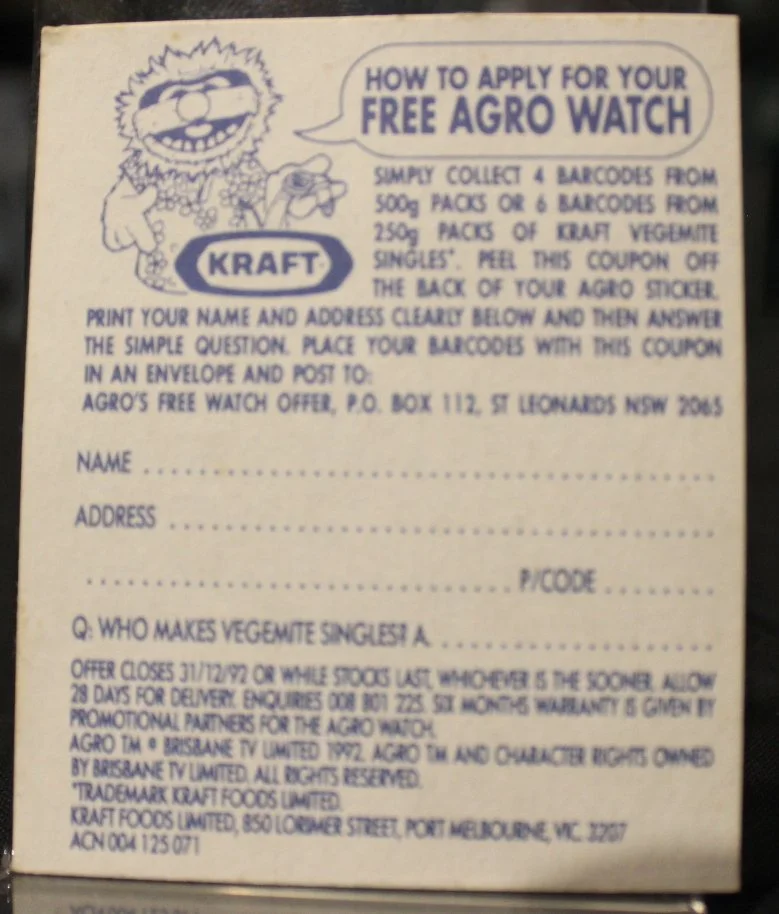 Back of The Vegemite cheese slices promo