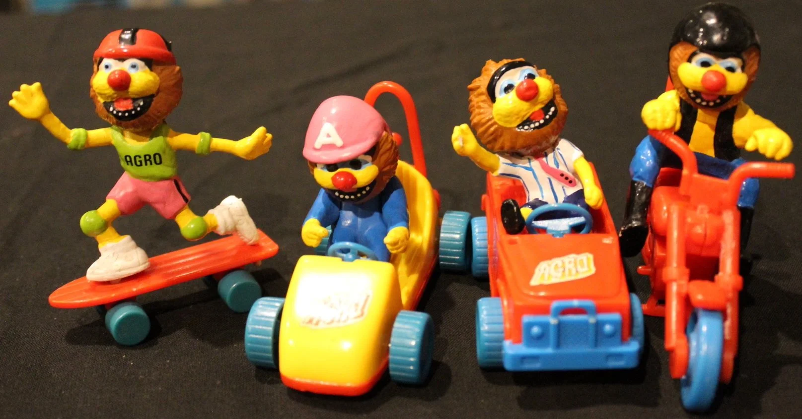 Set of 4 Hungry Jacks toys