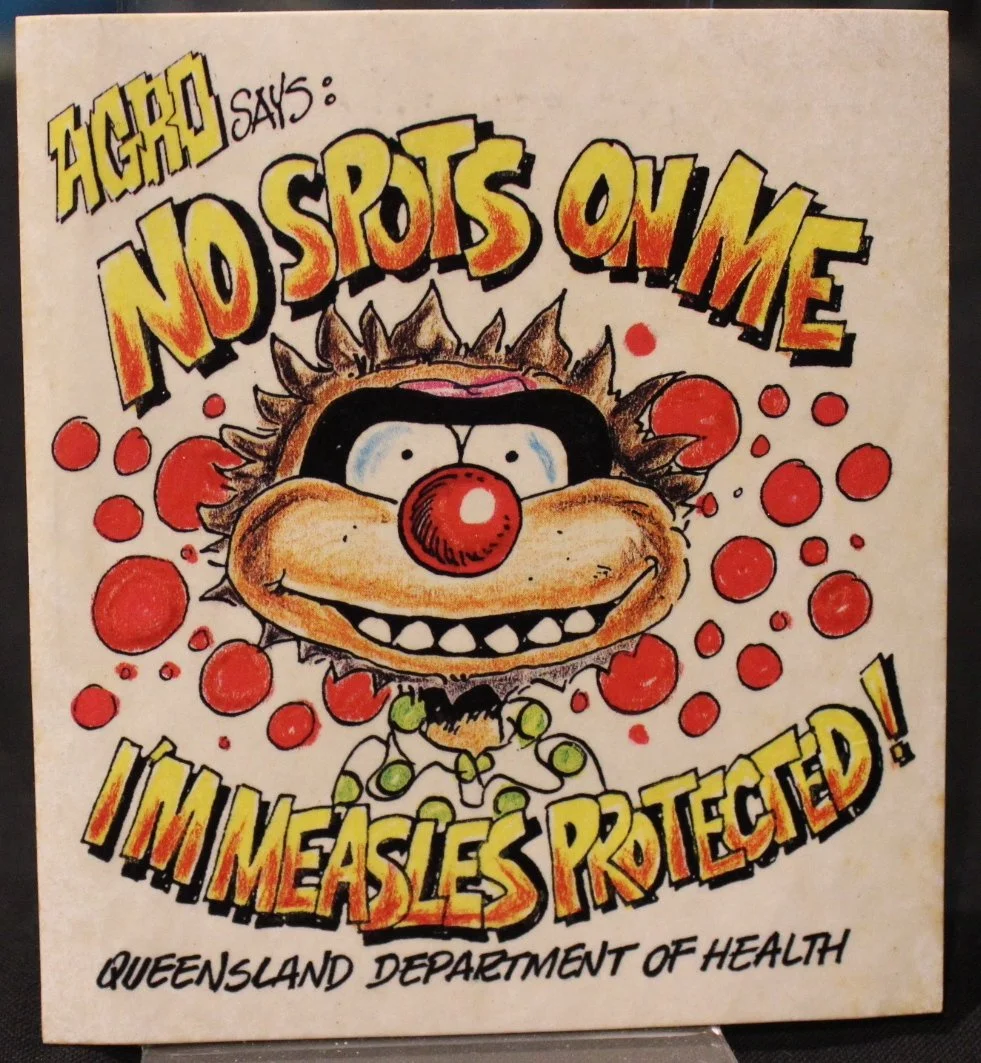 QLD Health Measles Sticker (given to kids after vaccinations)