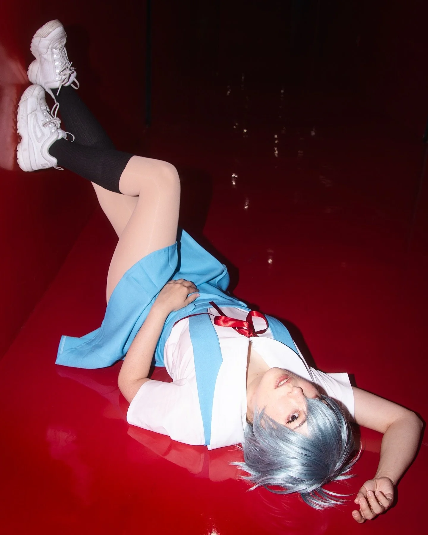 This picture of @cweamy.mami is one of my favorite photos I&rsquo;ve ever taken! We had a shared vision and I&rsquo;m SO thrilled to have made it a reality!!! 

#evangelion #neongenesisevangelion #nge #ngecosplay #reiayanami #reiayanamicosplay #evang