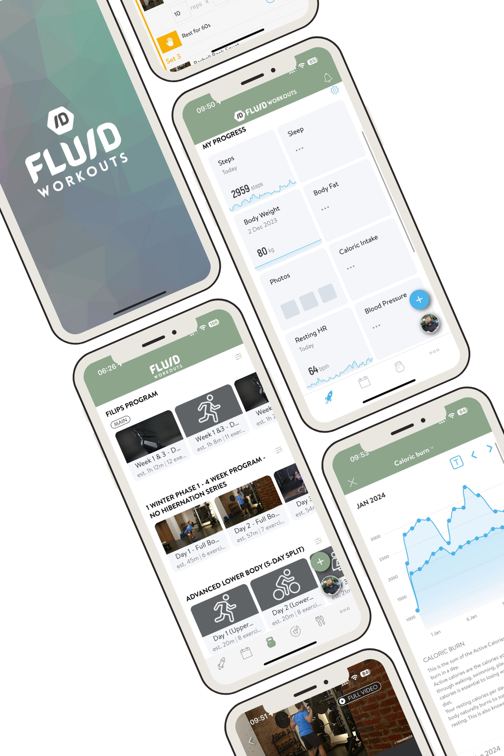 Fluid Workouts Training App