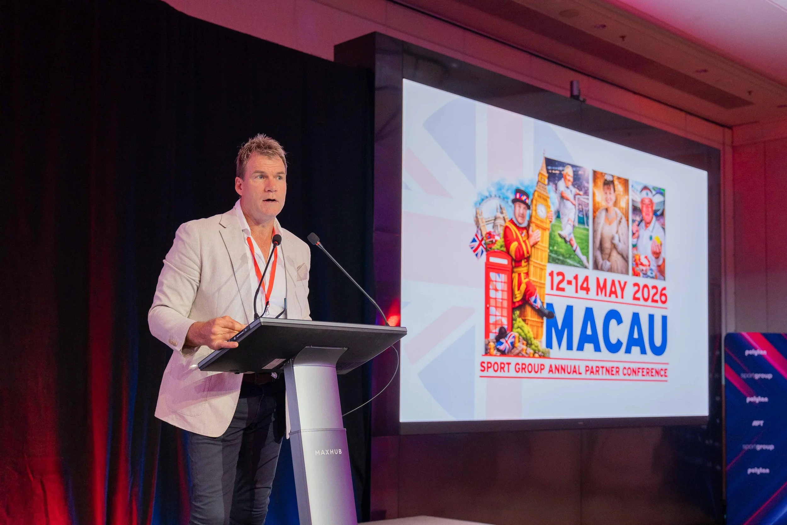 Conference speaker photography in Macau by Crio Media, capturing keynote presentations and corporate speaker sessions.