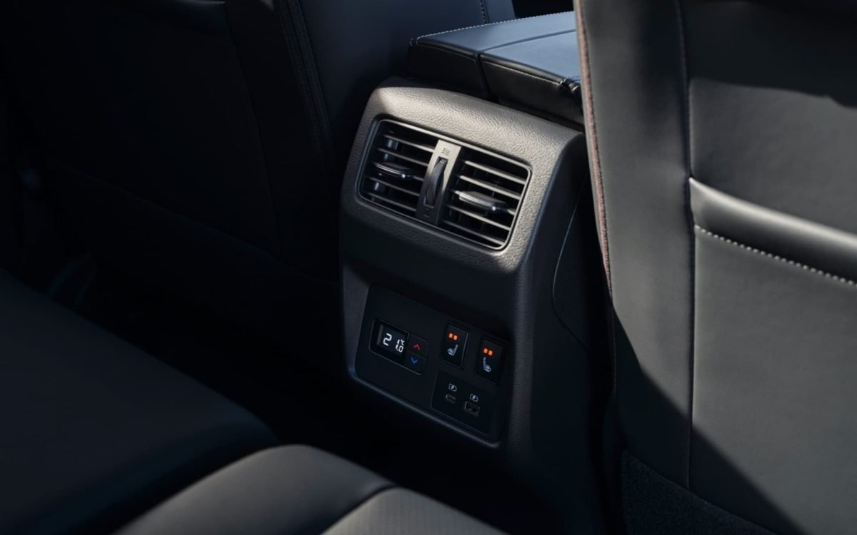 Climatizzatore e controllo della temperatura posteriore in un'auto