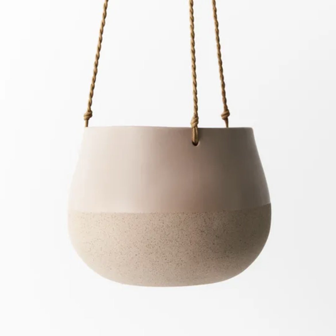 Losetta Hanging Planter Almond - Medium