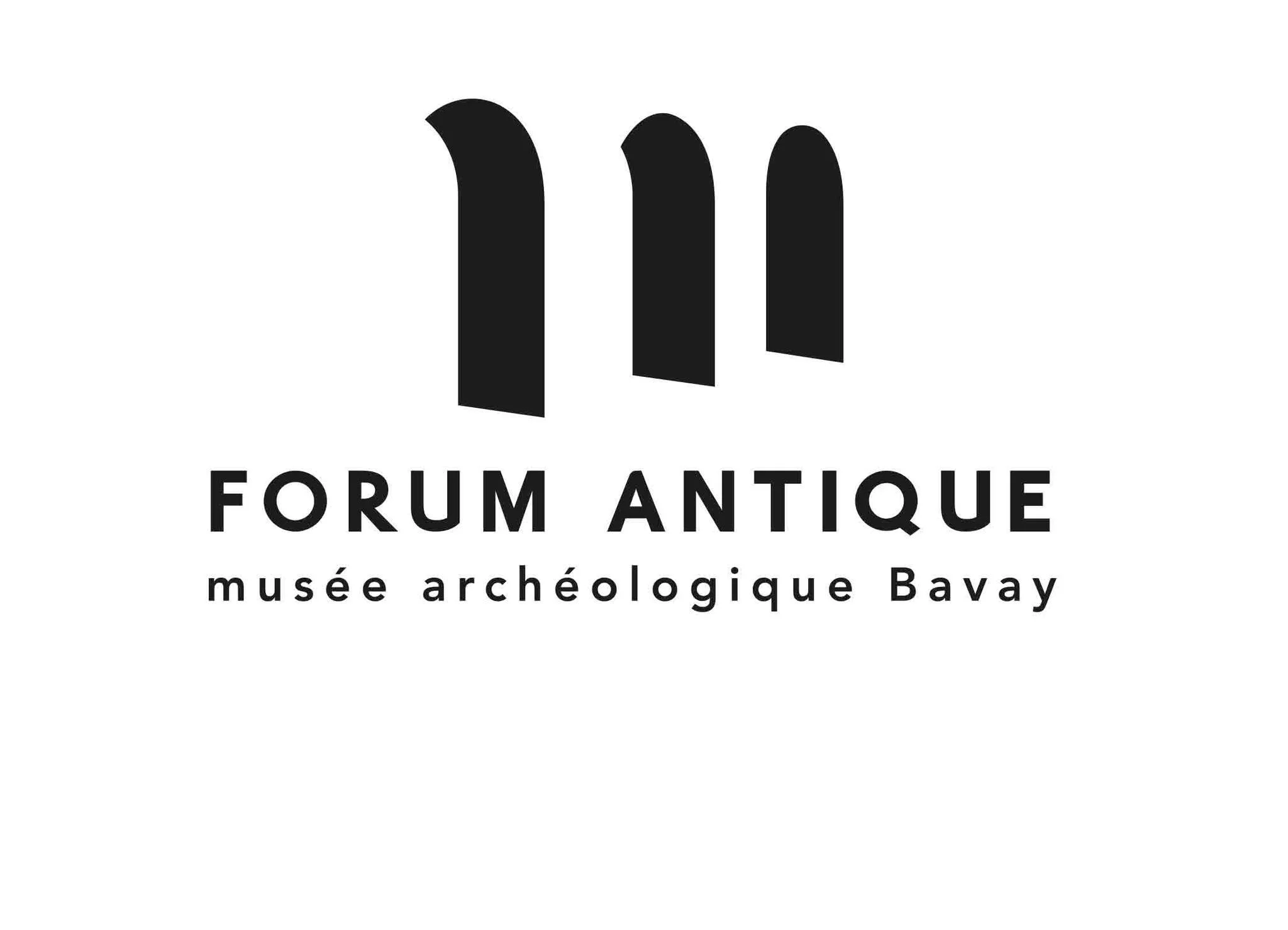 Archaeological museum of Bavay logo black and white